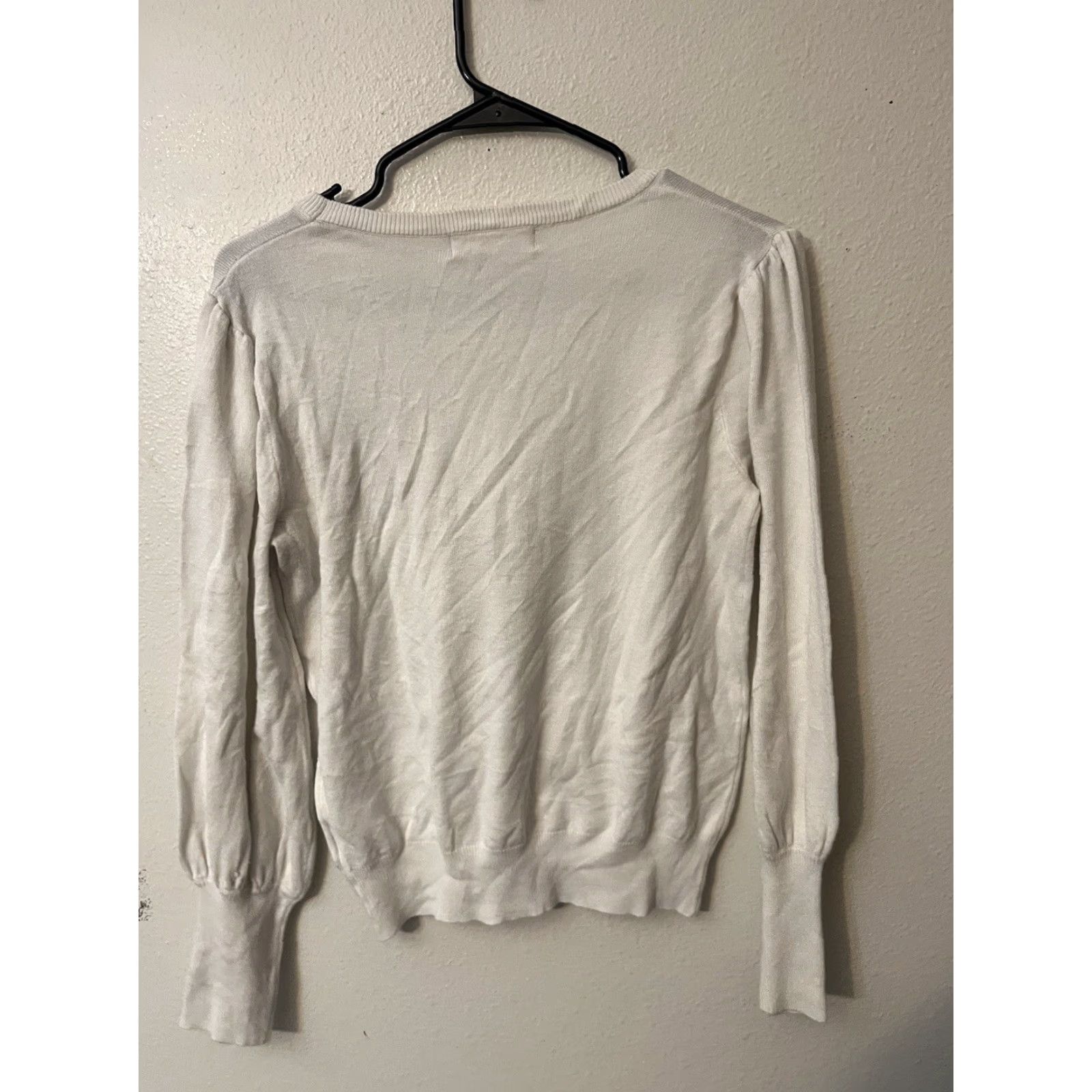 Vintage VINTAGE Philosophy Republic Solid White Knit Sweater Women's Medium Lightweight Pullover Clothing Size M / US 6-8 / IT 42-44 - 3 Thumbnail