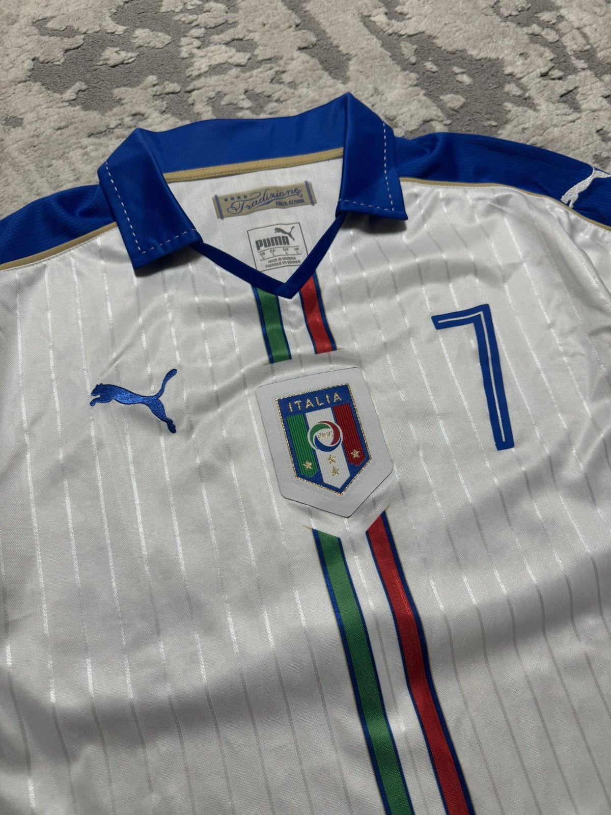 Puma Puma Simone Zaza Italy Long Sleeve Away Jersey 2015/16 Size US L / EU 52-54 / 3 - 7 Thumbnail