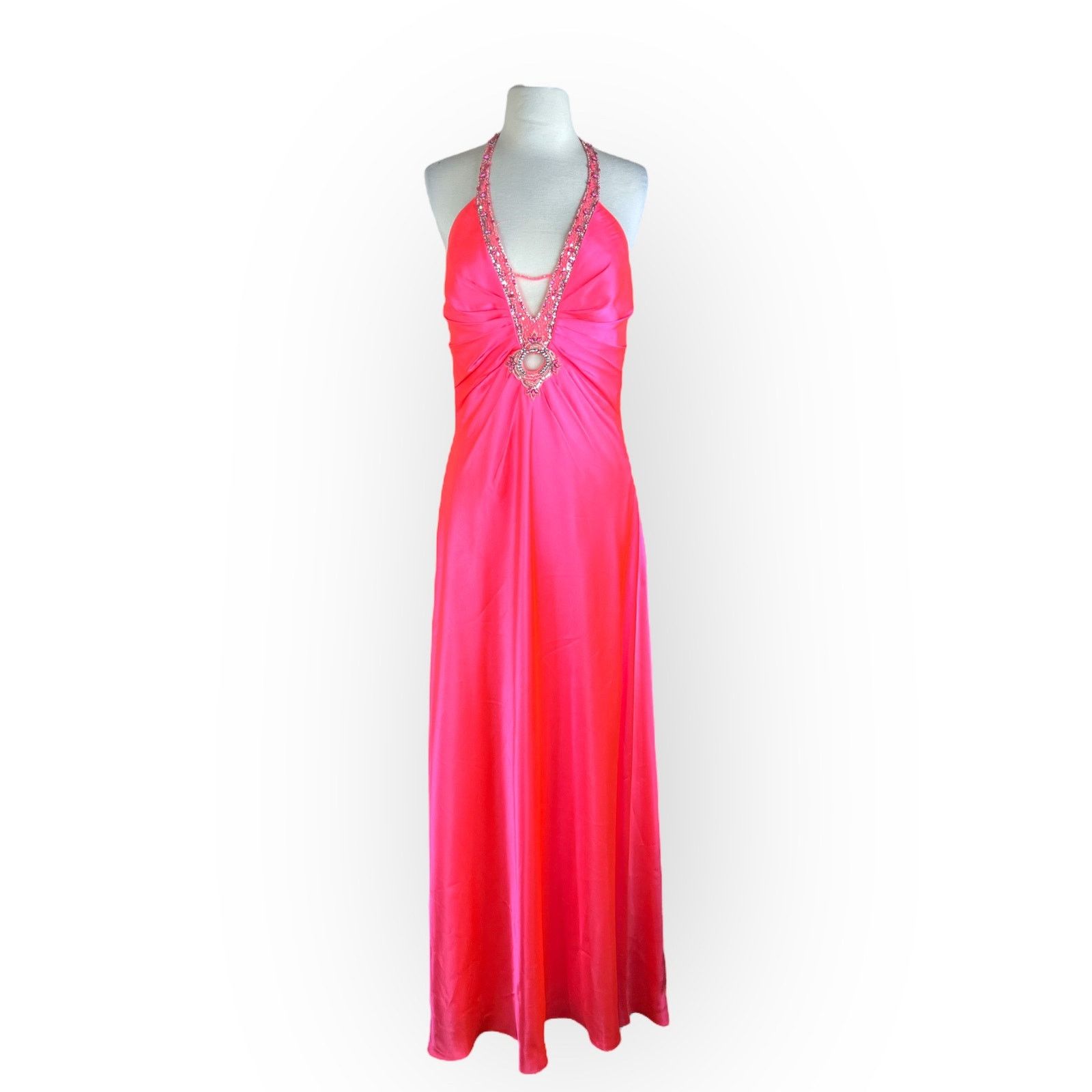 Morgan & Co | Vintage Y2K Formal Halter Dress | 9/10