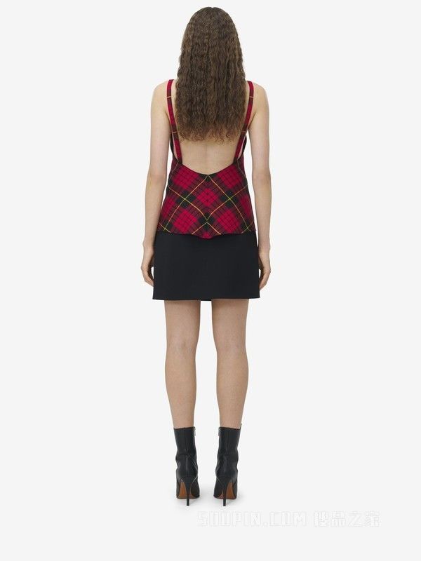 Alexander McQueen o1srvl11e0326 MacQueen Tartan Low Back Тop in Multicolor Size L / US 10 / IT 46 - 4 Thumbnail