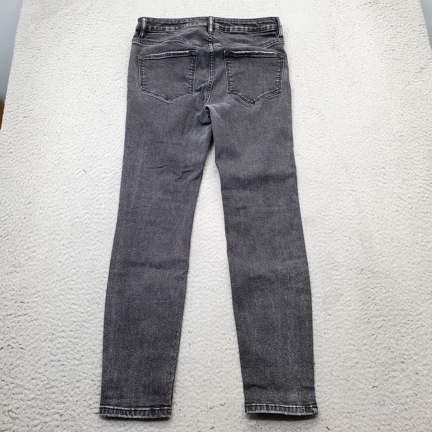 Allsaints AllSaints Jeans Womens 30 Black Denim 5-Pocket Dark Wash Comfort Skinny Leg Size 30" / US 8 / IT 44 - 2 Thumbnail