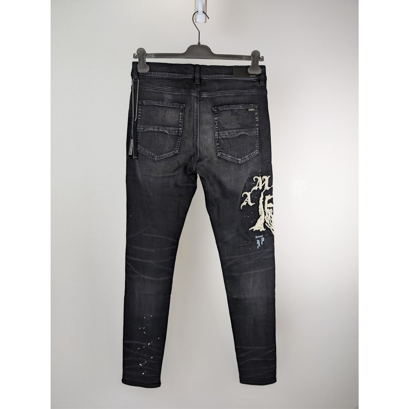 Amiri o1rshd1 Q:2 / Wes Lang Reaper Logo Jean in Aged Black Size US 36 / EU 52 - 11 Thumbnail