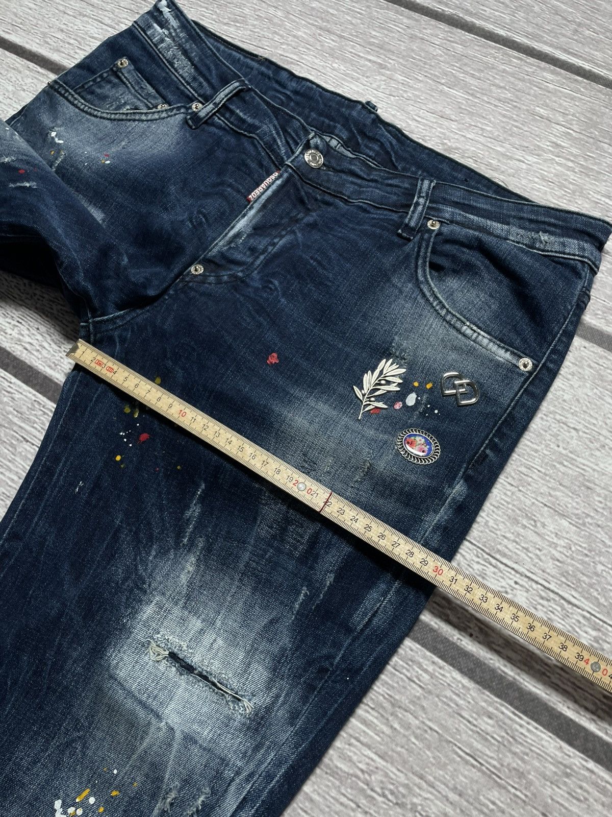 Dsquared2 Dsquared2 Distressed Slim Jeans Size US 36 / EU 52 - 11 Thumbnail