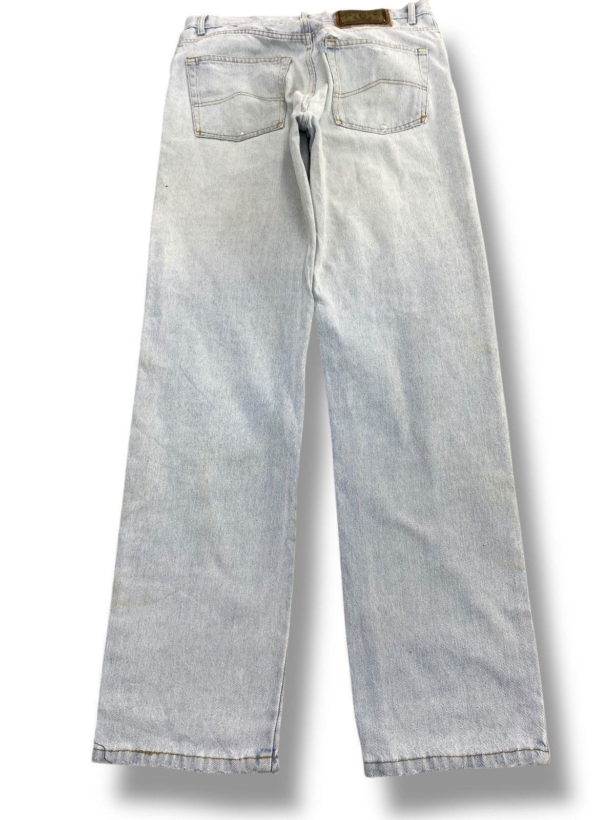 Armani Armani Light Blue Wash Style Loose Jeans Size US 33 - 3 Thumbnail