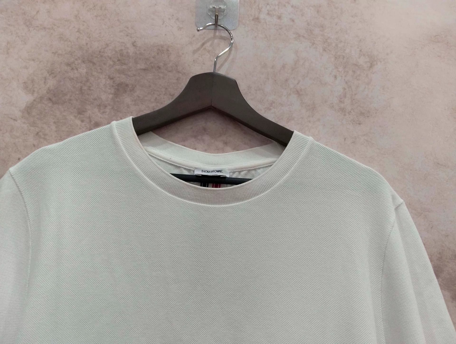 Thom Browne THOM BROWNE White Striped SS T-Shirt Size 3 95 New Size US L / EU 52-54 / 3 - 7 Thumbnail