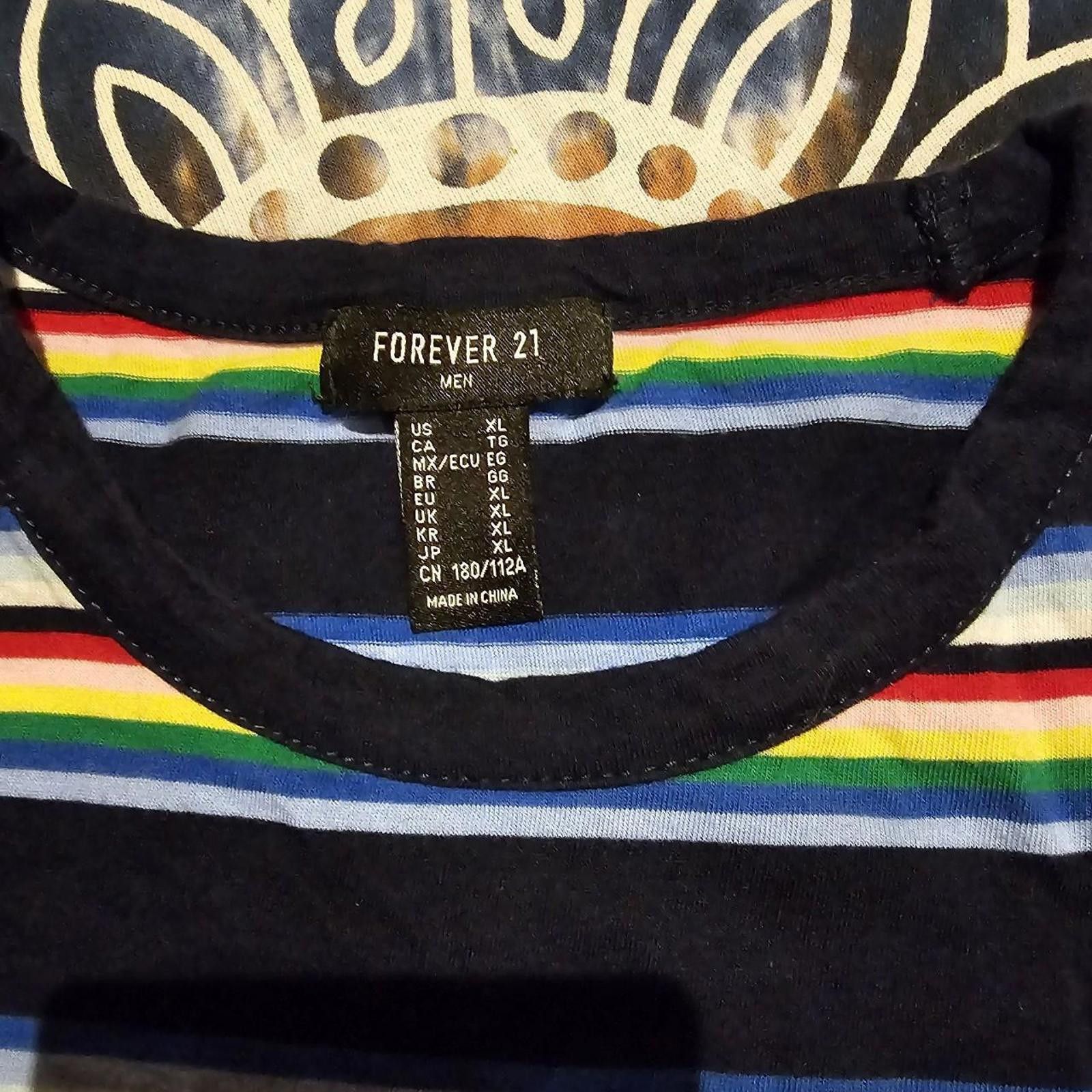 Forever 21 Forever 21 Men's Multicolored T-shirt Size US XL / EU 56 / 4 - 5 Thumbnail