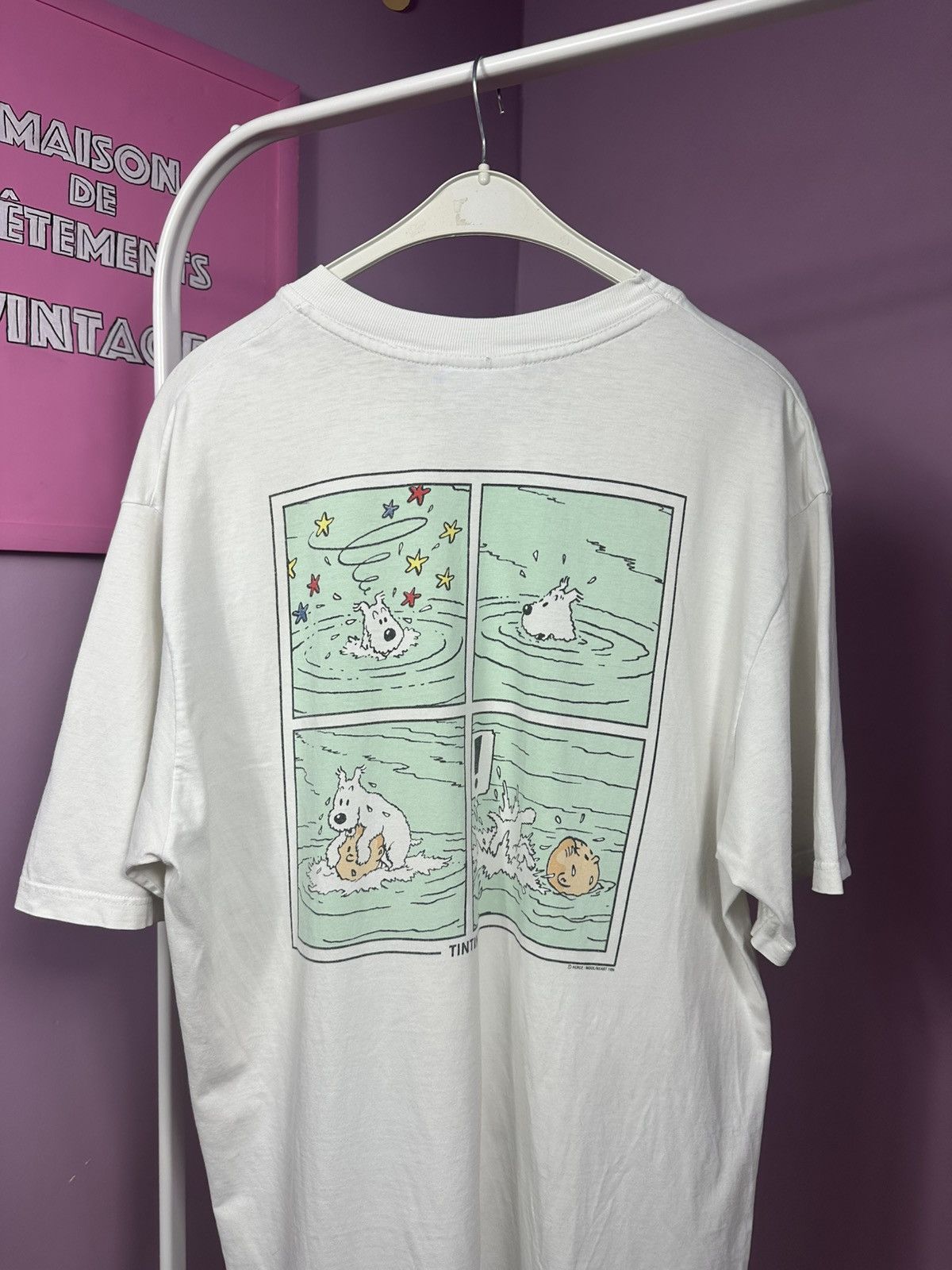 Other Vintage TinTin MoulinsArt 1996 Le Temple Du Soleil T-Shirt Size US L / EU 52-54 / 3 - 1 Thumbnail