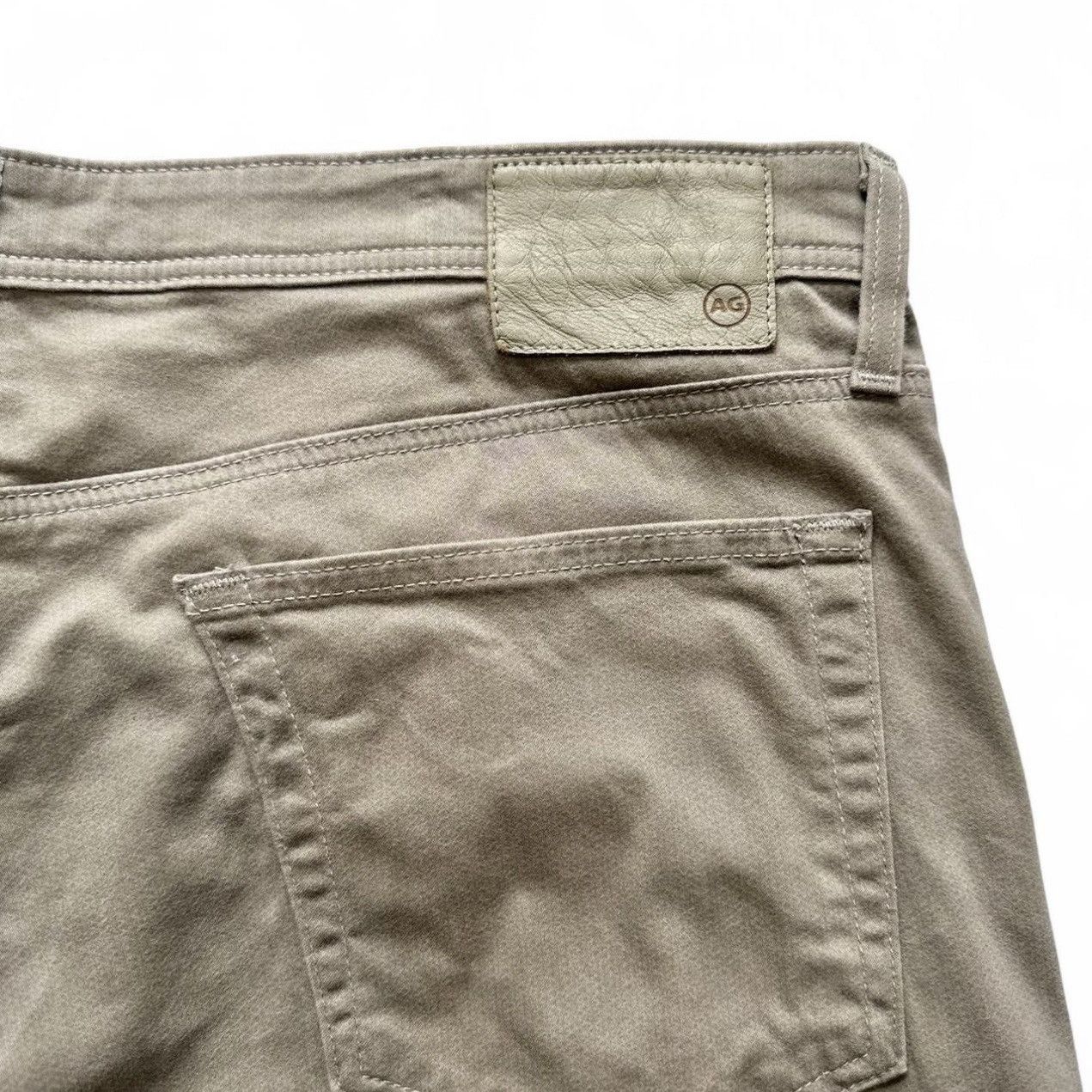 AG Adriano Goldschmied AG Everett Slim Straight Men's Pants in Khaki- Size 38 Size US 38 / EU 54 - 5 Thumbnail