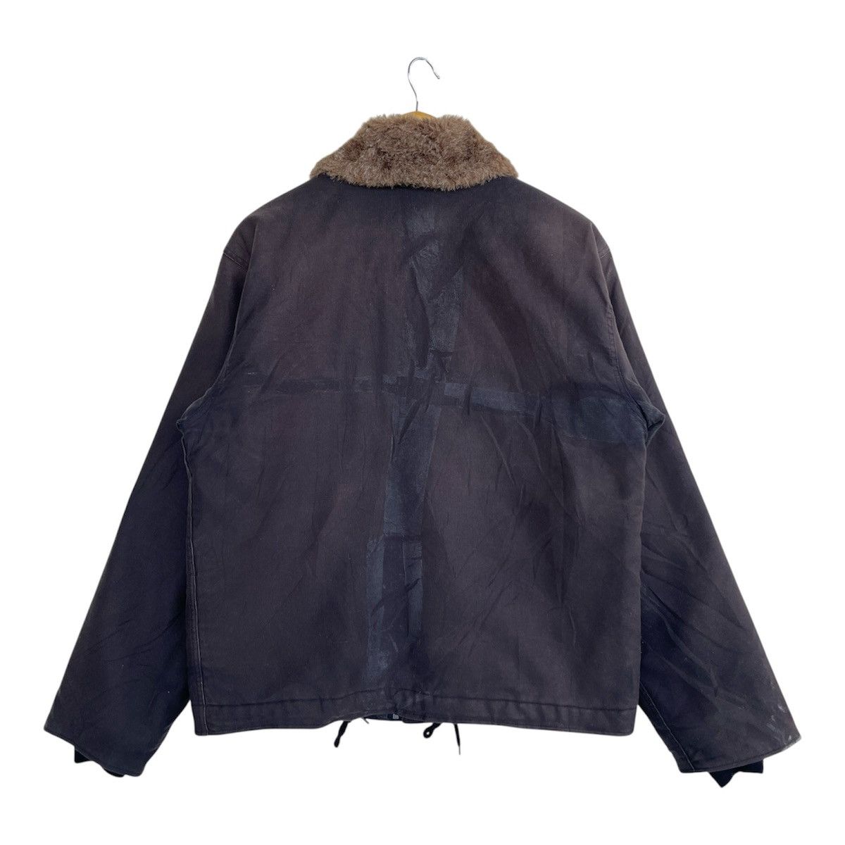 Buzz Rickson's Vintage U.S.N. N-1 Deck Jacket Navy Seal Brown/Dark Olive Size US L / EU 52-54 / 3 - 3 Thumbnail