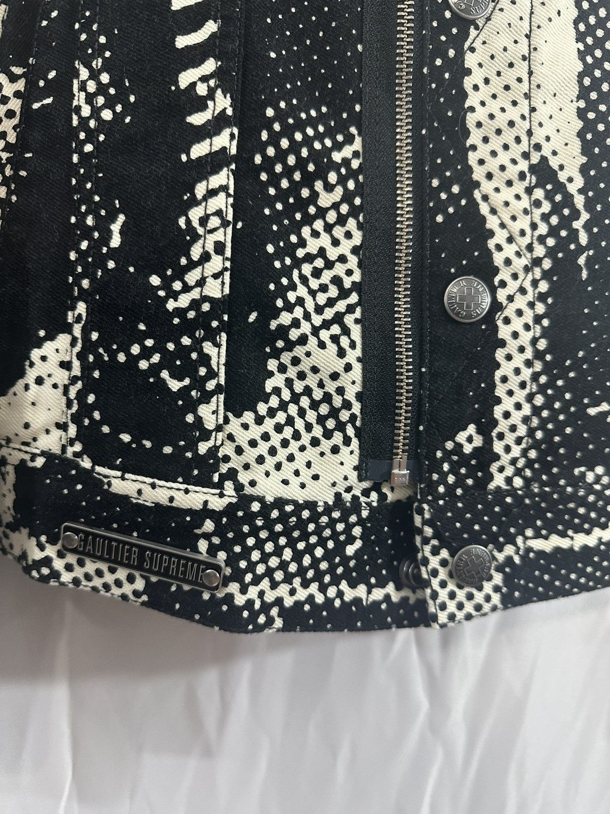 Jean Paul Gaultier × Supreme Supreme x Jean Paul Gaultier Denim Rasicm Jacket Size US M / EU 48-50 / 2 - 6 Thumbnail