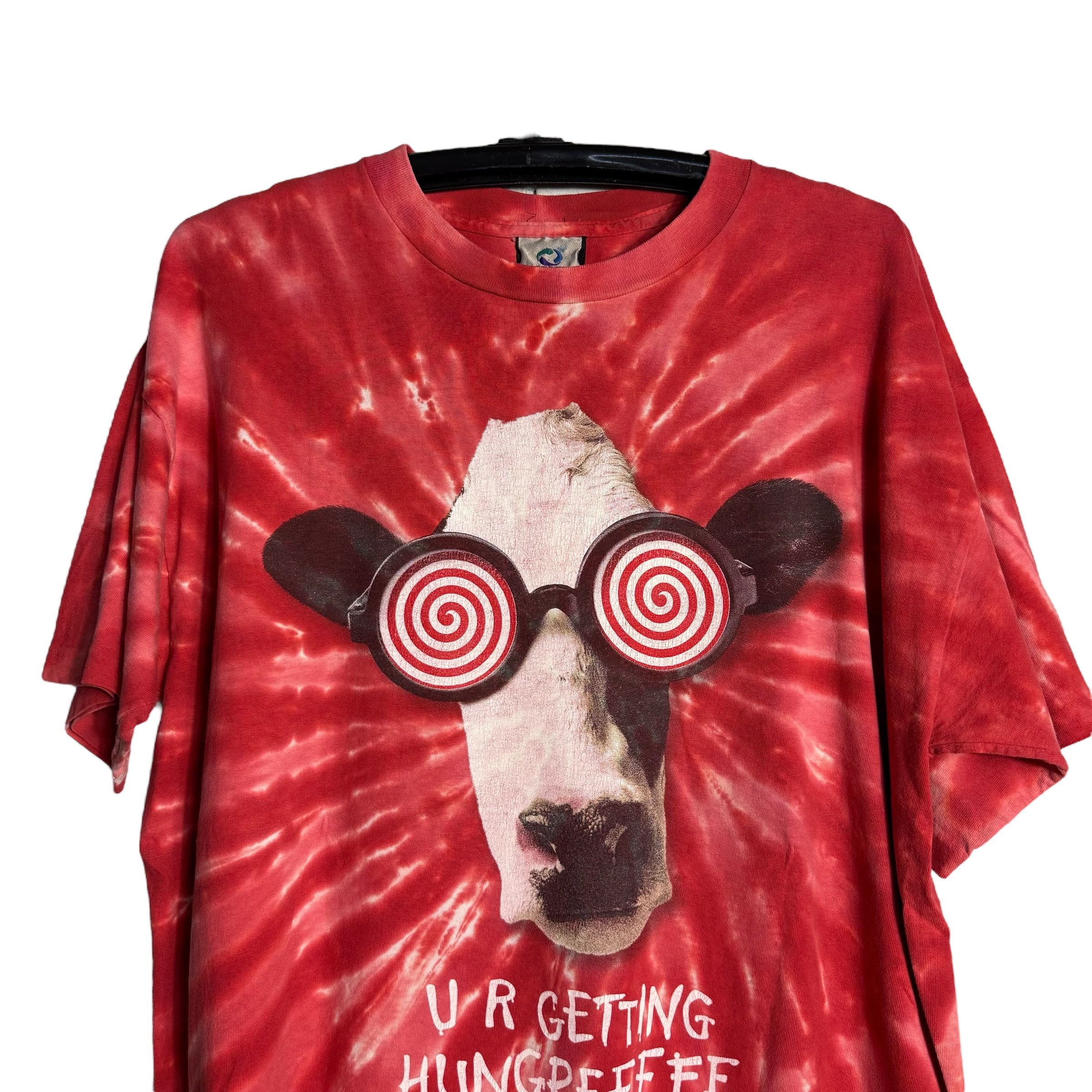 Liquid Blue 🔥RARE🔥Vintage 90s Liquid Blue Chick-Fil-A Tie Dye T-shirt Size US L / EU 52-54 / 3 - 2 Thumbnail