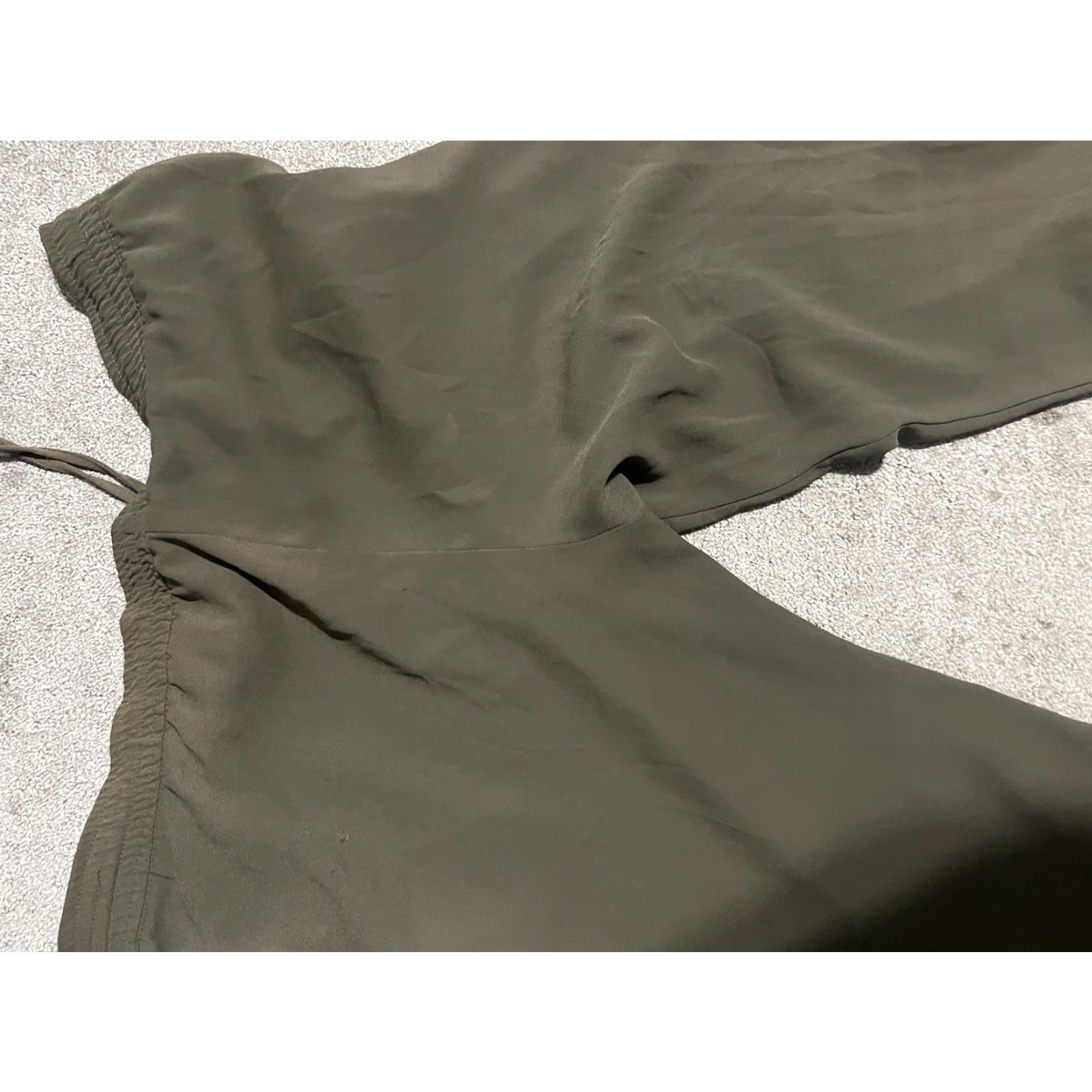H&M H&M Pants Capri Wide-Leg Brown 14 Polyester Elastic Waistband Pull On Casual Womens Size 36" / US 14 / IT 50 - 4 Thumbnail
