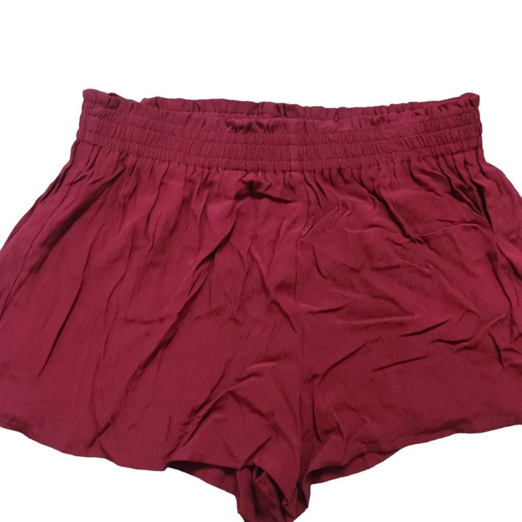 Forever 21 Forever 21Women's Size Medium Burgundy Pull On Shorts Size 29" - 5 Thumbnail