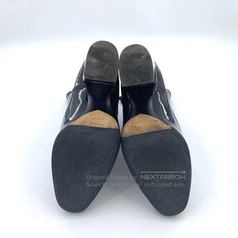 Dior Dior Black patent leather thick-heeled boots Size US 5.5 / IT 35.5 - 5 Thumbnail