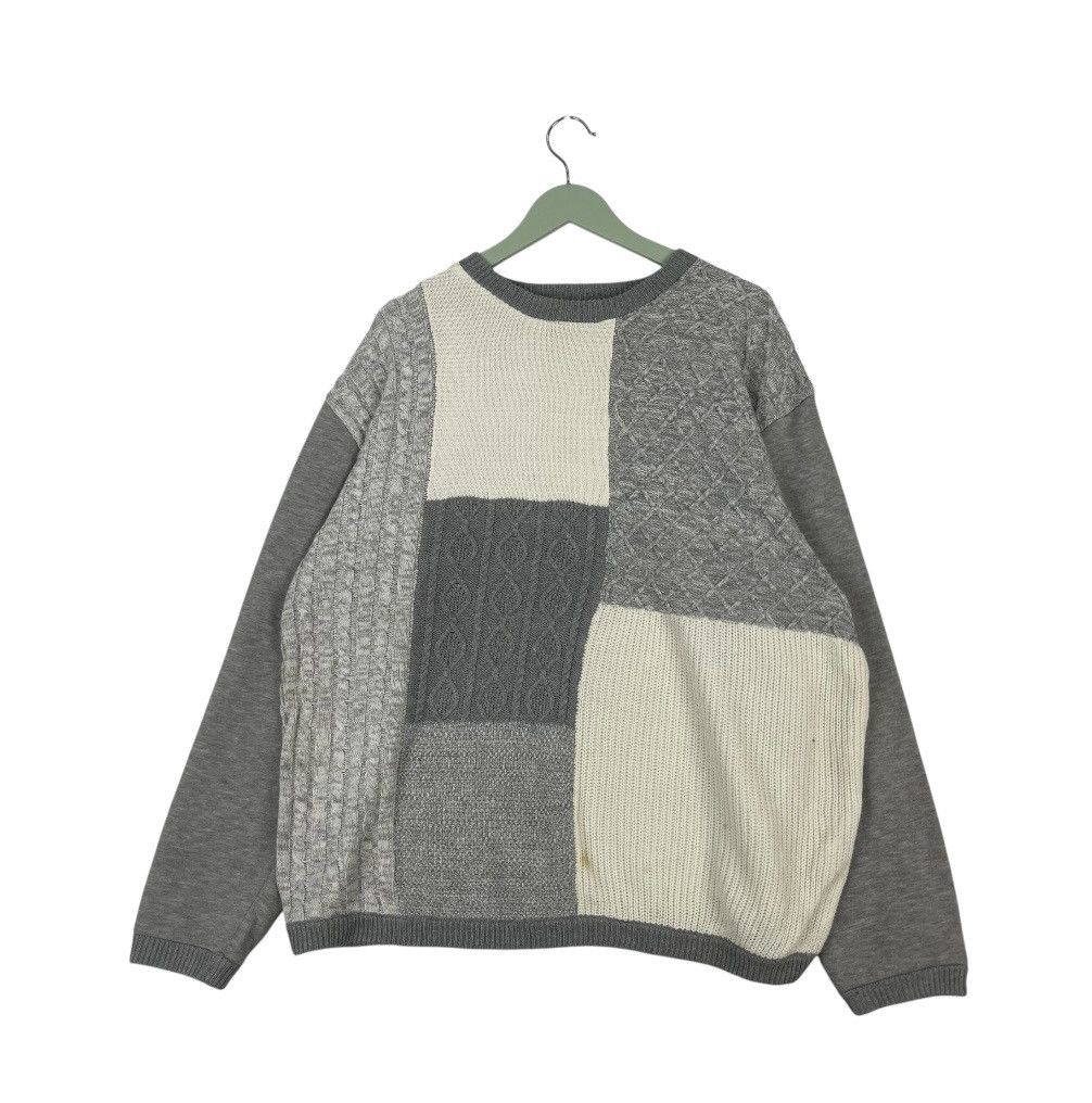 Designer × Vintage vintage Japanese Brand Vitesse Multicolour Cable Knit Size US L / EU 52-54 / 3 - 1 Thumbnail