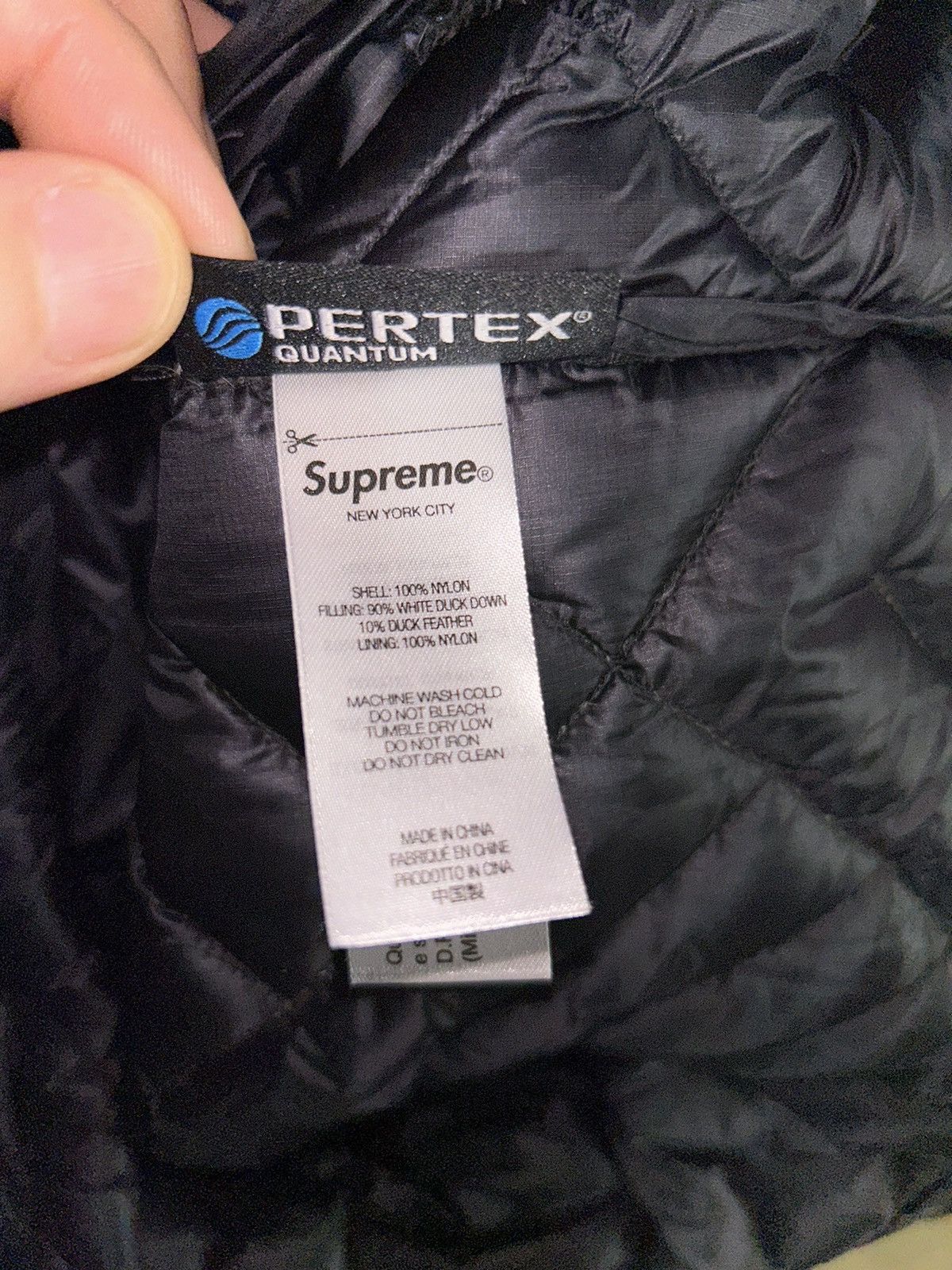 Supreme Supreme Spellout Quilted Lightweight Down Jacket Black NEW Size US L / EU 52-54 / 3 - 4 Thumbnail