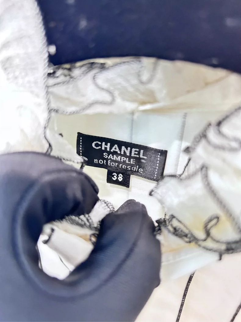 Chanel Chanel Wood ear striped shirt Size XS / US 0-2 / IT 36-38 - 2 Thumbnail