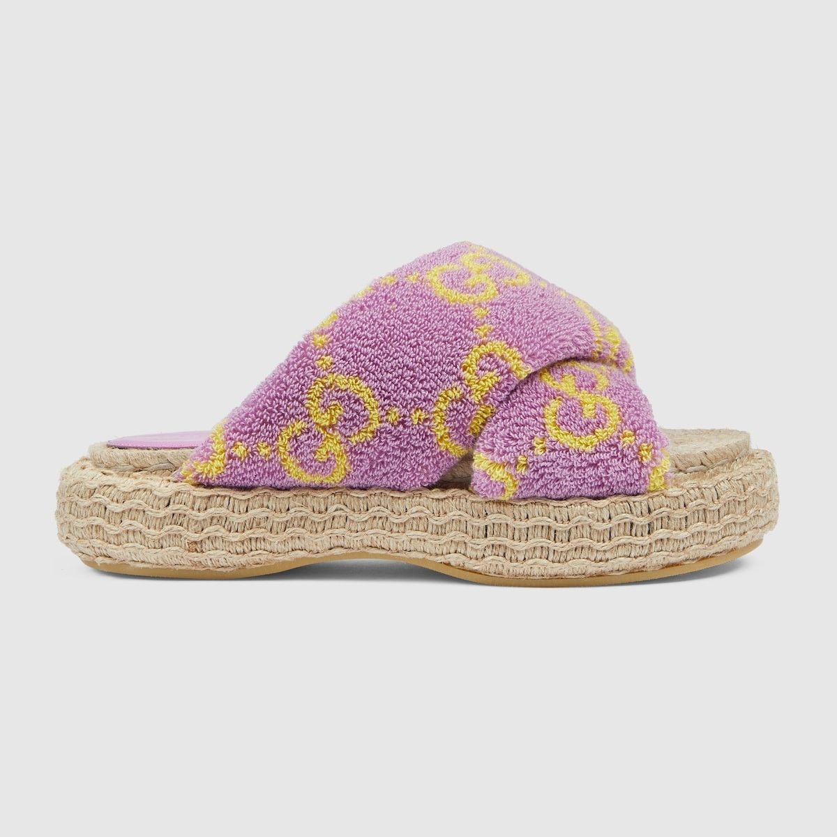 Gucci oc11z1025 GG Slide Sandals in Purple Size US 5.5 / IT 35.5 - 1 Thumbnail