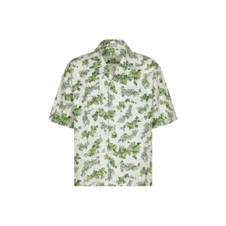 Dior Dior Floral Print Short Sleeve Shirt 0079 Size US M / EU 48-50 / 2 - 1 Thumbnail