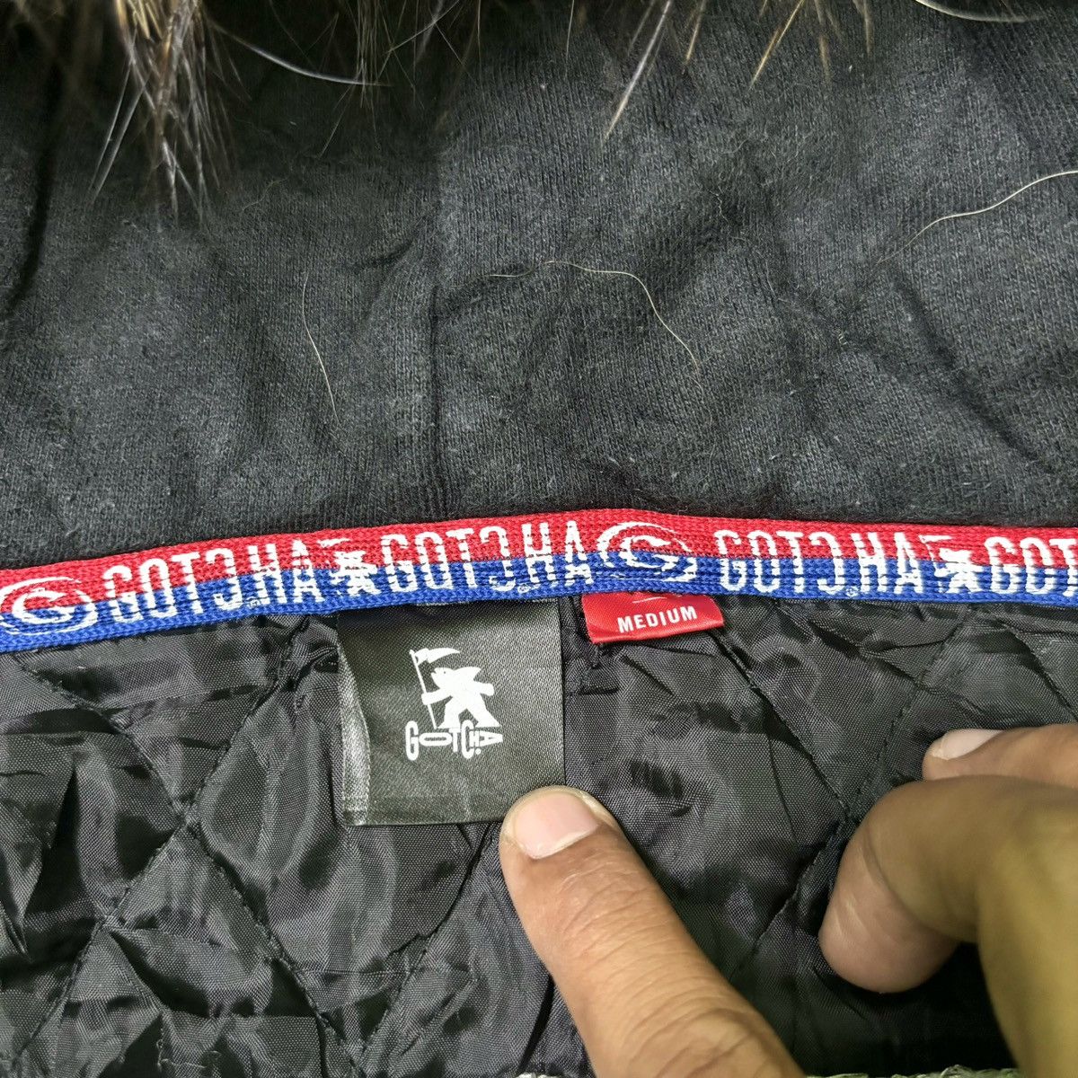 Gotcha × If Six Was Nine × Le Grande Bleu (L.G.B.) Vintage Gotcha fur hoodie IfSixWasNine LGB style Size US M / EU 48-50 / 2 - 11 Thumbnail