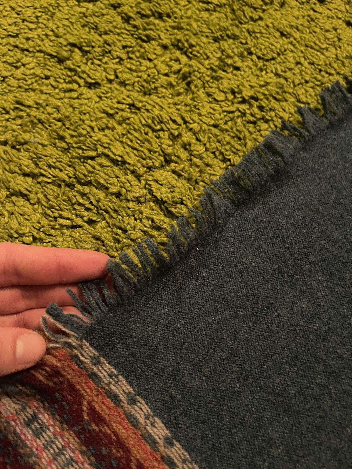 Designer Eribe avant garde coloured wool scarf Size ONE SIZE - 5 Thumbnail