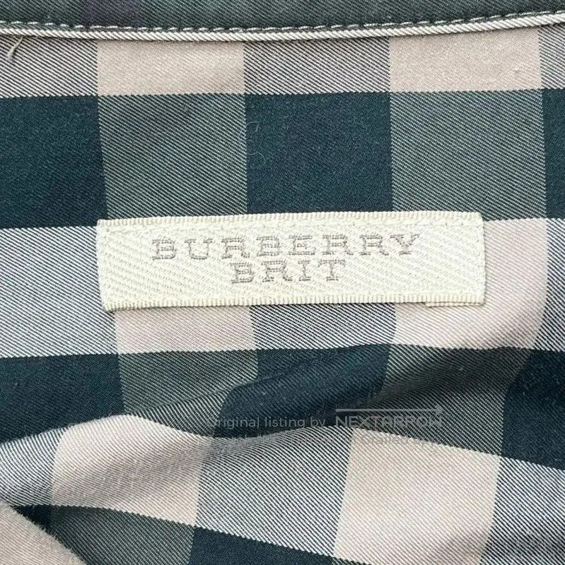 MR & MRS ITALY Burberry Women's Khaki Plaid Shirt. Size S / US 4 / IT 40 - 6 Thumbnail