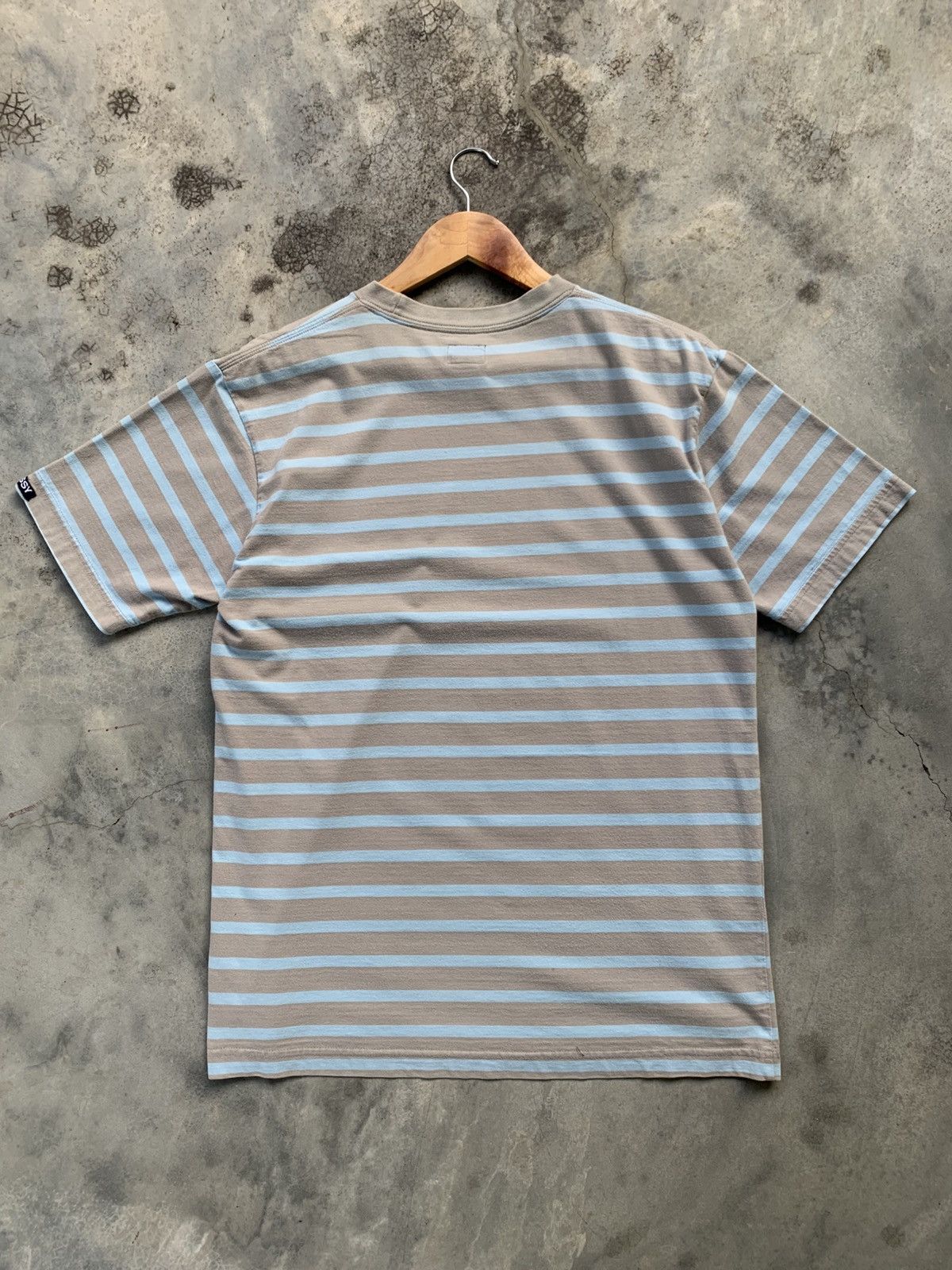 Stussy × Vintage Vintage 90s Stussy Stripe Pocket Tee Size US M / EU 48-50 / 2 - 2 Thumbnail