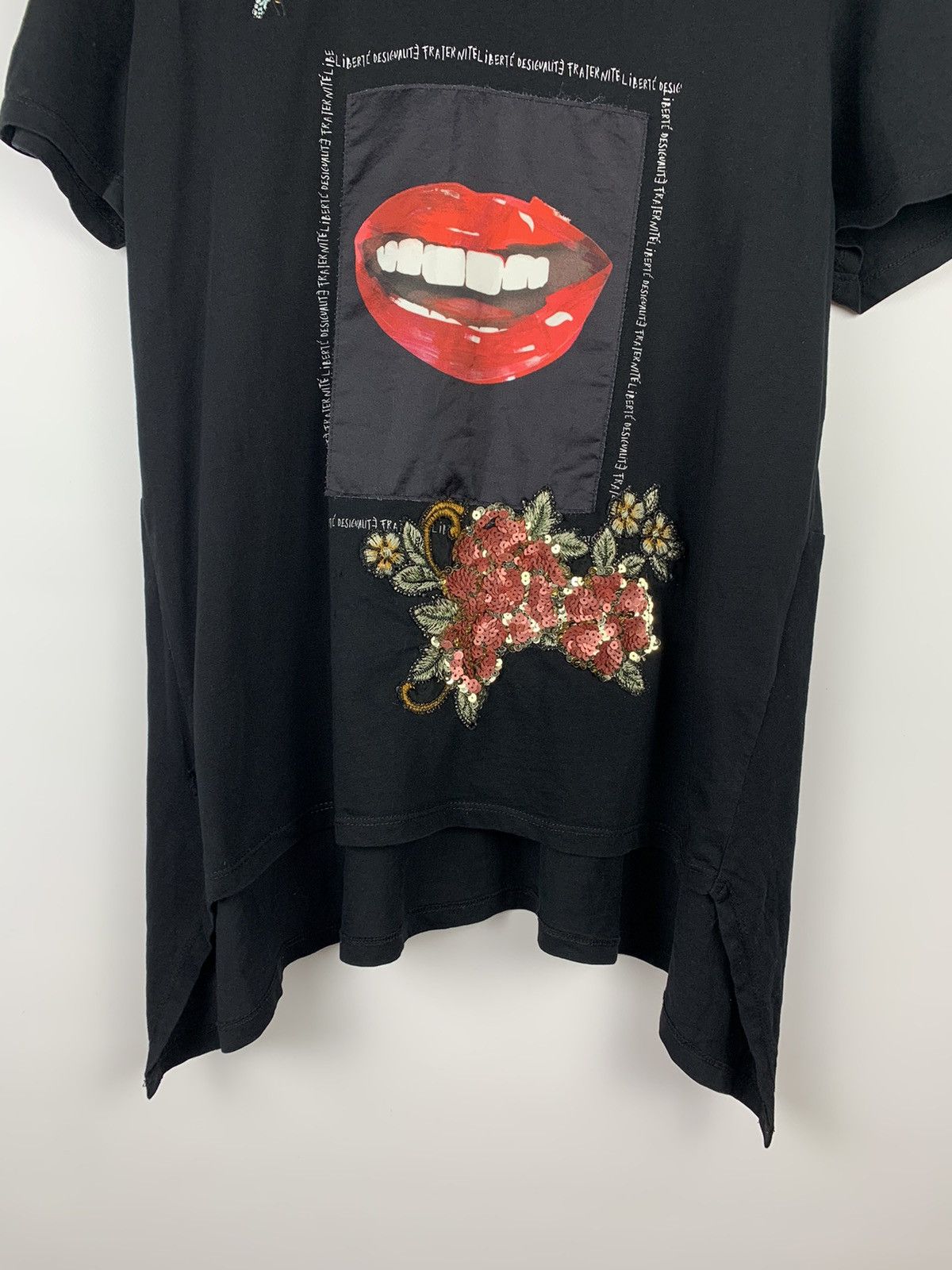 Desigual Desigual Big Logo Black Short Sleeve T-Shirt Women’s Size XL Size XL / US 12-14 / IT 48-50 - 3 Thumbnail