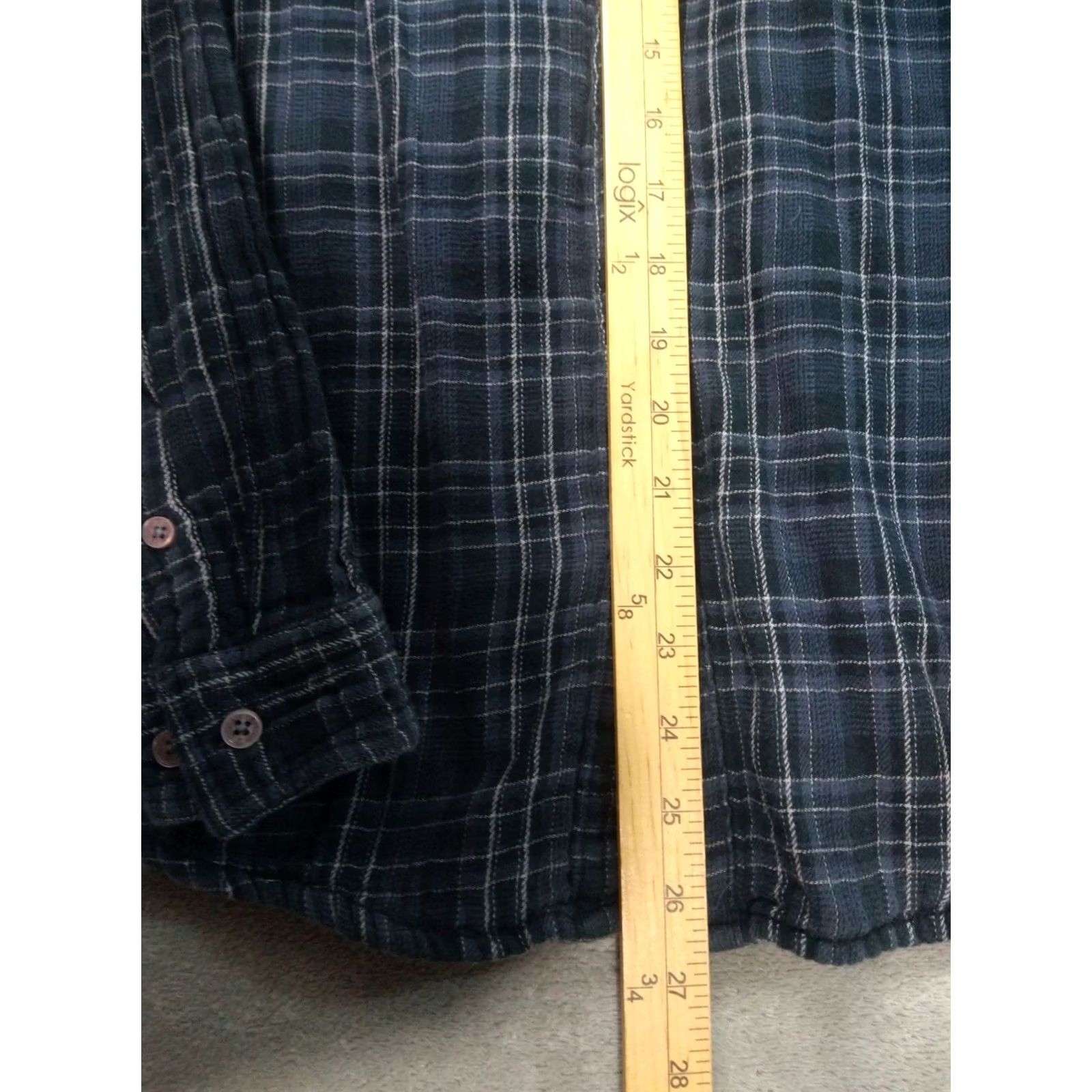 Carbon2Cobalt Carbon 2 Cobalt Shirt Mens Medium Blue Plaid Mondo Flannel Long Sleeve Button Up Size US M / EU 48-50 / 2 - 4 Thumbnail