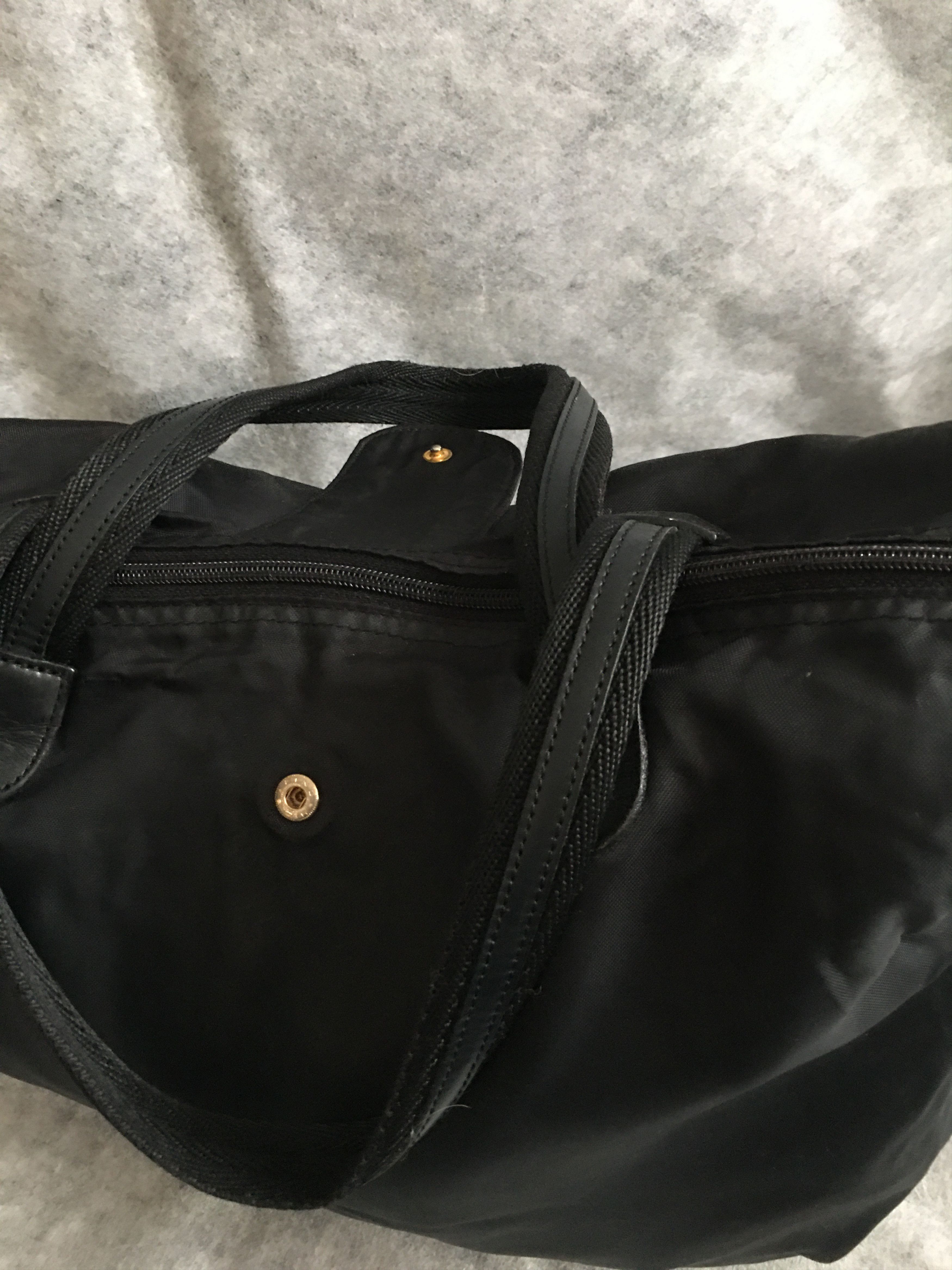 Maison Mollerus Maison Mollerus Nylon Black Monogram Shoulder Bag Size ONE SIZE - 8 Thumbnail