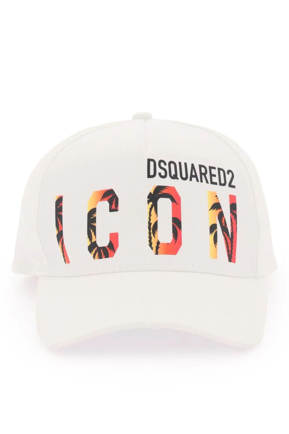 image of Dsquared2 O1S22I1N0224 Size-Os Sunset Baseball Cap In White, Men's