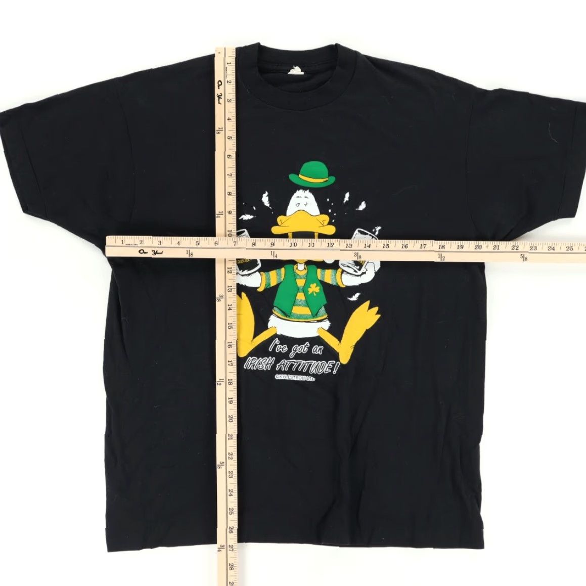 Vintage VTG Screen Stars Guiness St Patrick Duck Solid T-Shirt Black Men's L Size US L / EU 52-54 / 3 - 3 Thumbnail