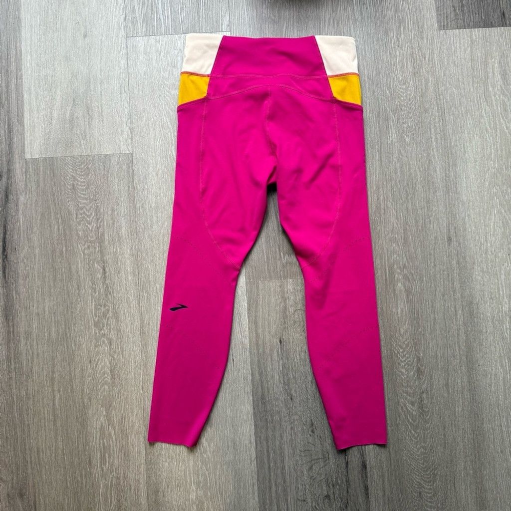 Brooks Brooks Method 7/8 Pink Leggings High-Rise Stretchy Fit Size 30" / US 8 / IT 44 - 14 Thumbnail
