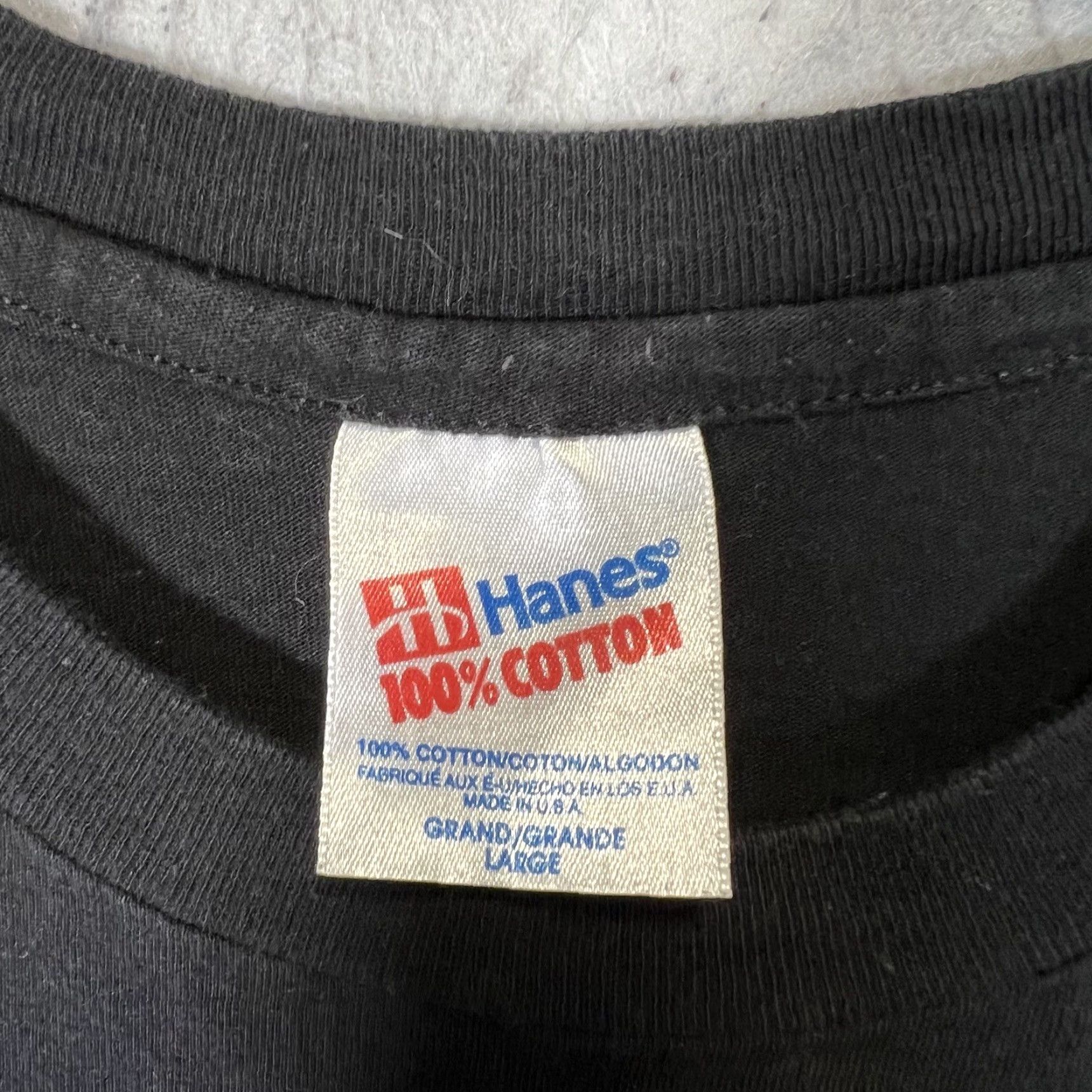 Hanes VINTAGE Ferrari Formula 1 Michael Schumacher T Shirt Adult Large Black Mens Size US L / EU 52-54 / 3 - 6 Thumbnail