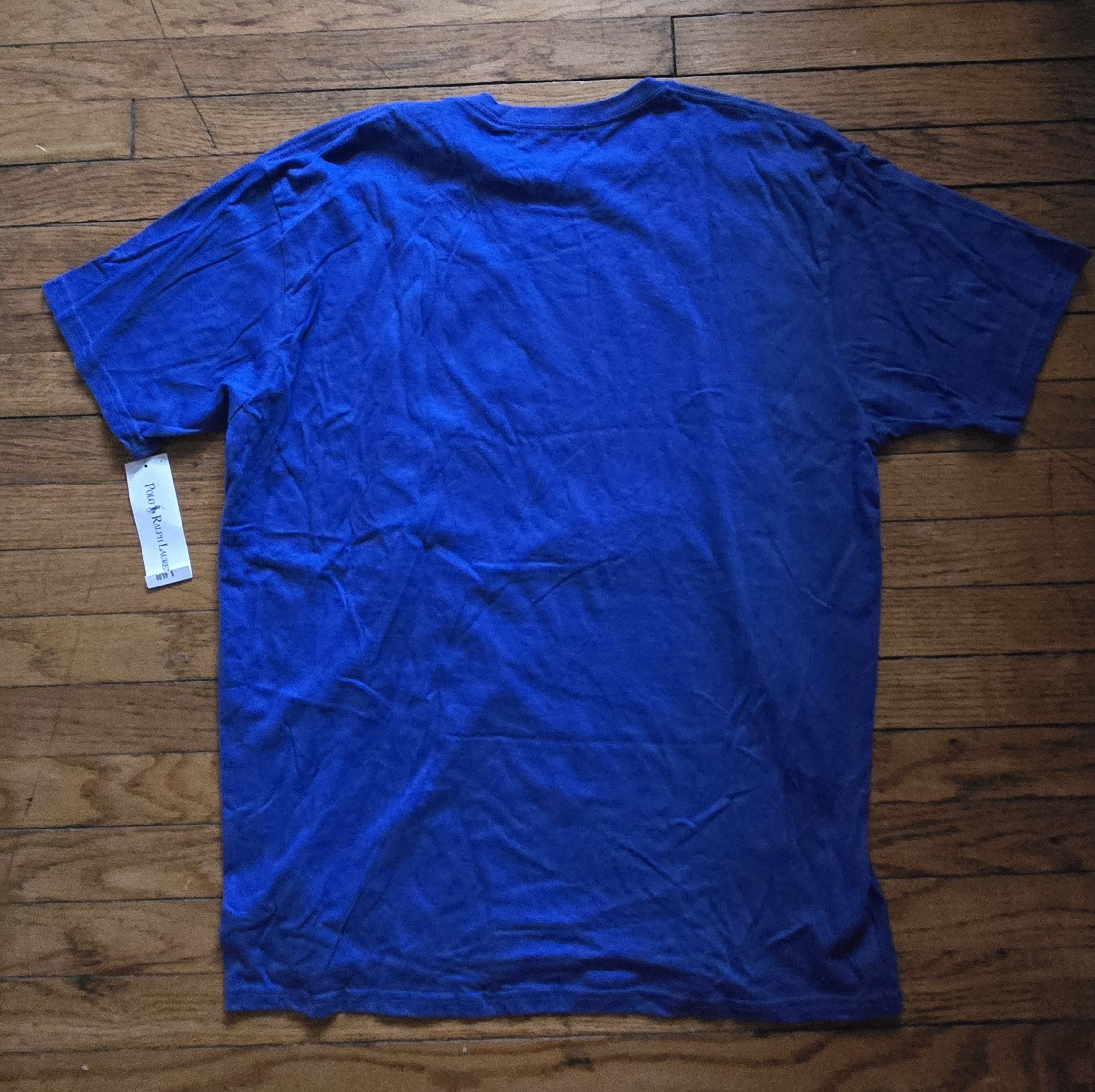 Polo Ralph Lauren BNWT Vtg 90s Ralph Lauren Polo Sport L Blue Spell Out T Size US L / EU 52-54 / 3 - 7 Thumbnail