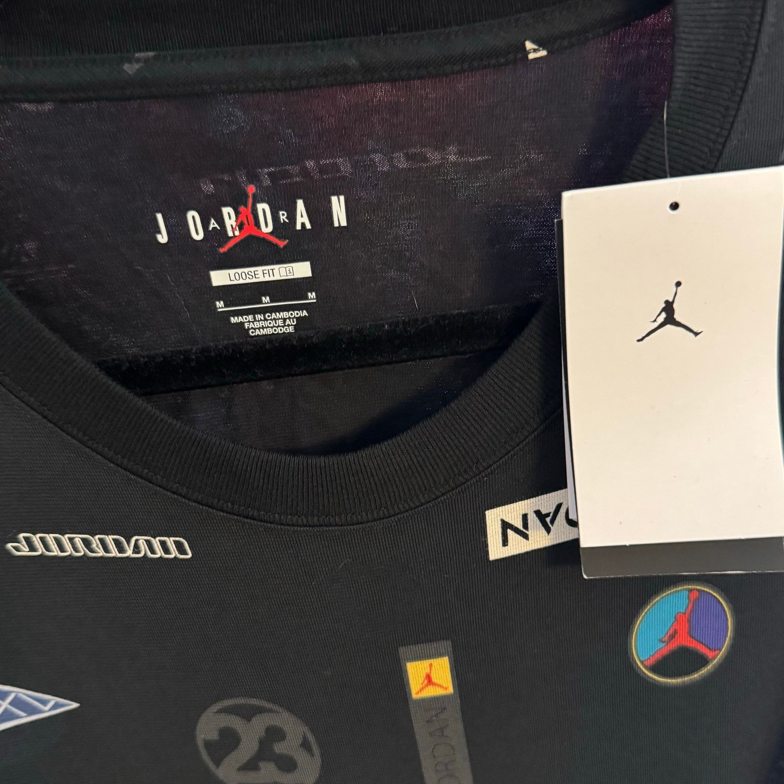 Jordan Brand •NWT• Women’s Jordan Flight Logo Tee Black • Size Medium Size US M / EU 48-50 / 2 - 12 Thumbnail