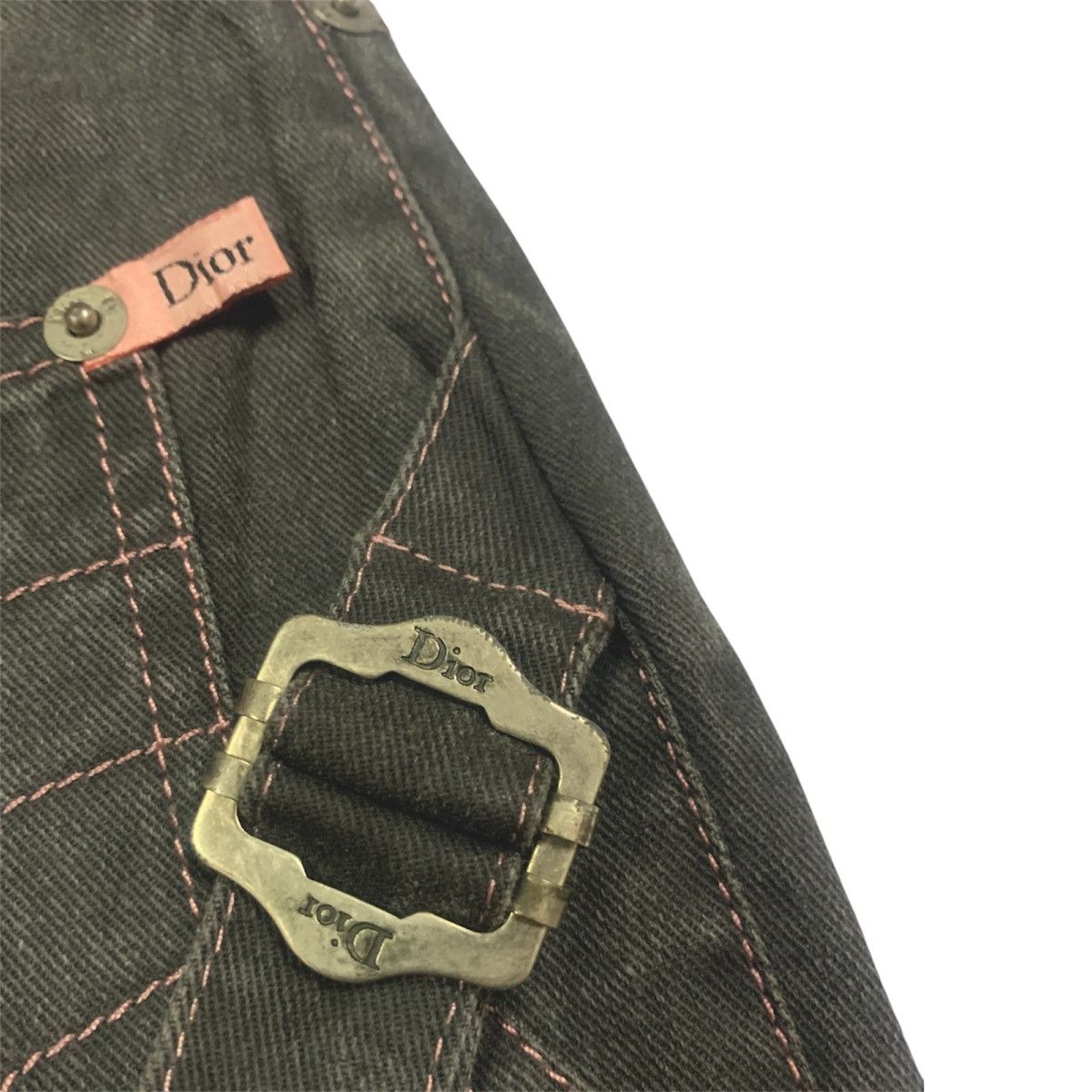 Dior Christian Dior SS2003 Denim Mini Skirt - Size 36 | W27x13 Size 27" / US 4 / IT 40 - 7 Thumbnail