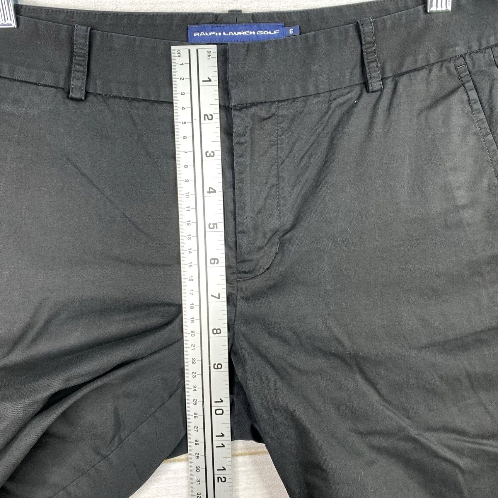 Ralph Lauren VINTAGE Ralph Lauren Golf Shorts Bermuda Flat Front Black 6 Womens Men's? (clarify) Size 28" / US 6 / IT 42 - 4 Thumbnail