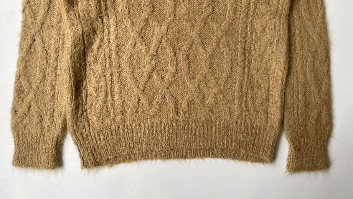 Dries Van Noten Sample Cable Knit Mohair Sweater Size US M / EU 48-50 / 2 - 9 Thumbnail