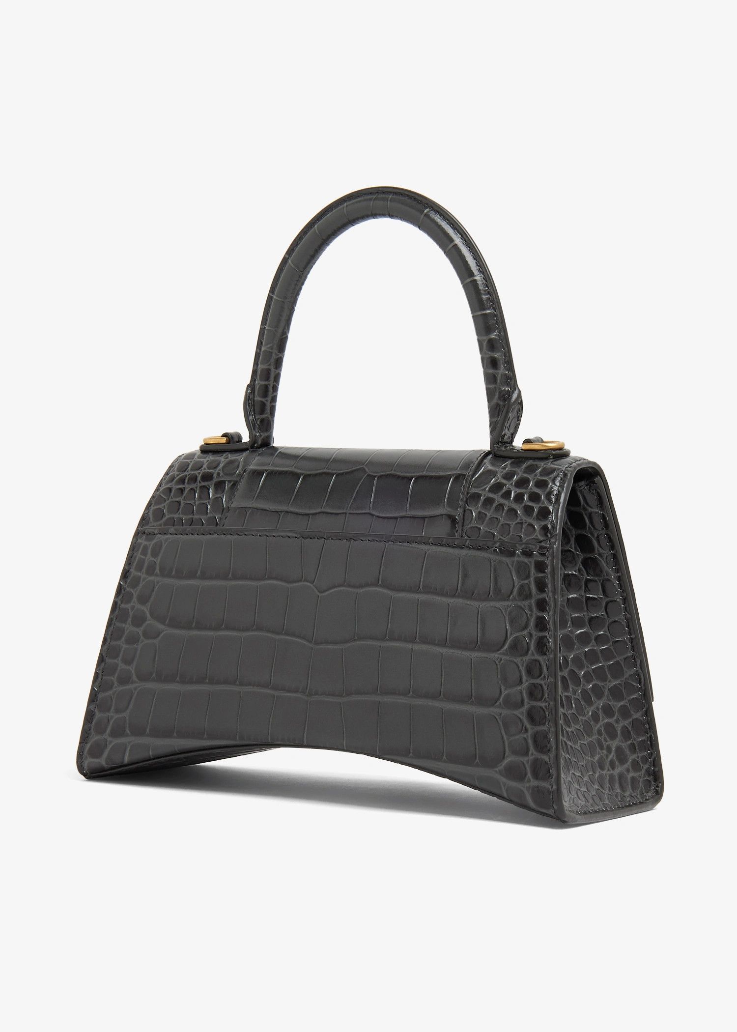 Balenciaga o1la1rc1a1125 Size: OS / Hourglass Top Handle Bag Dark Grey Size ONE SIZE - 3 Thumbnail