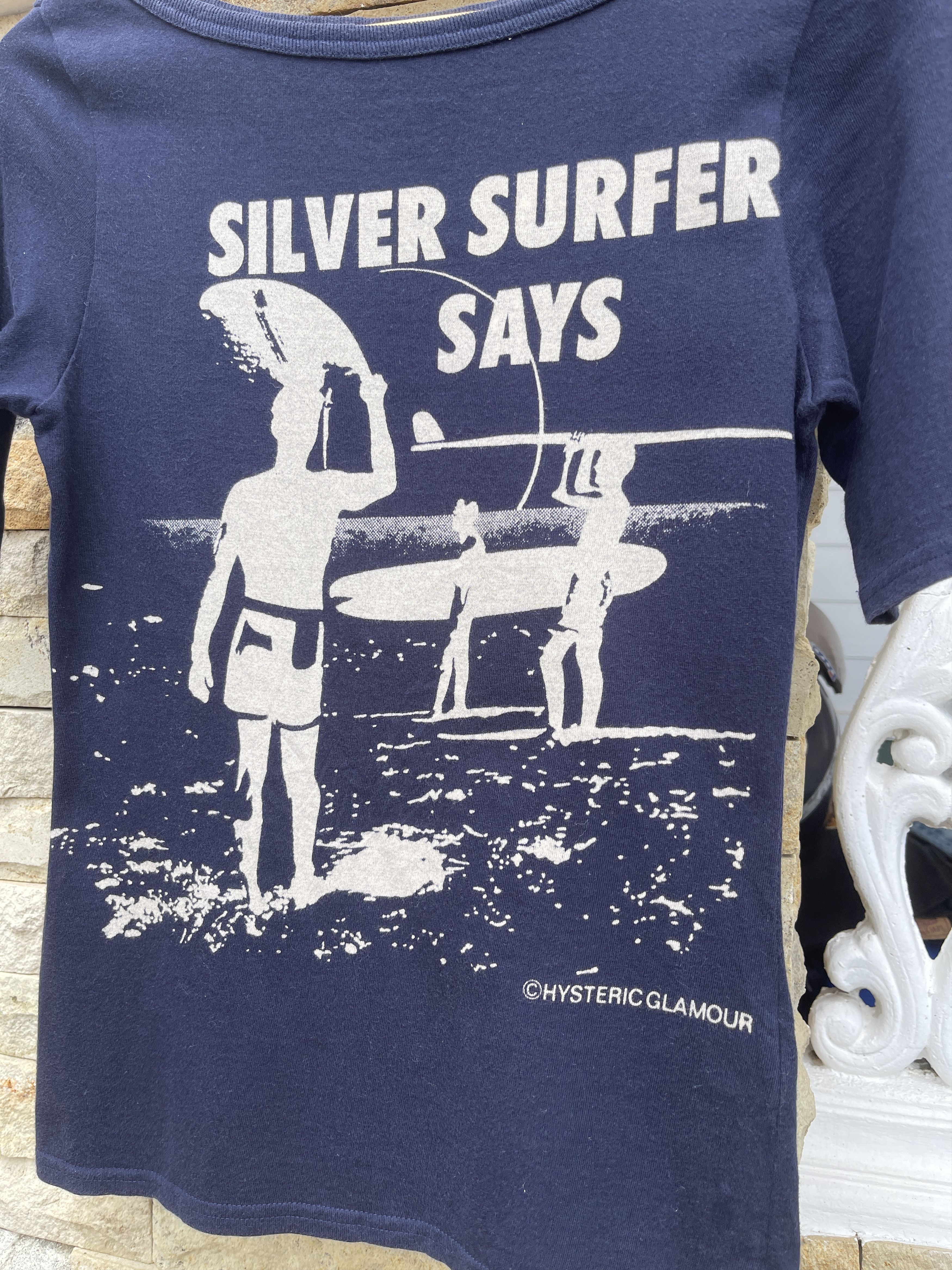 Rare🔥Vtg Hysteric Glamour Silver Surfer Says TShirt
