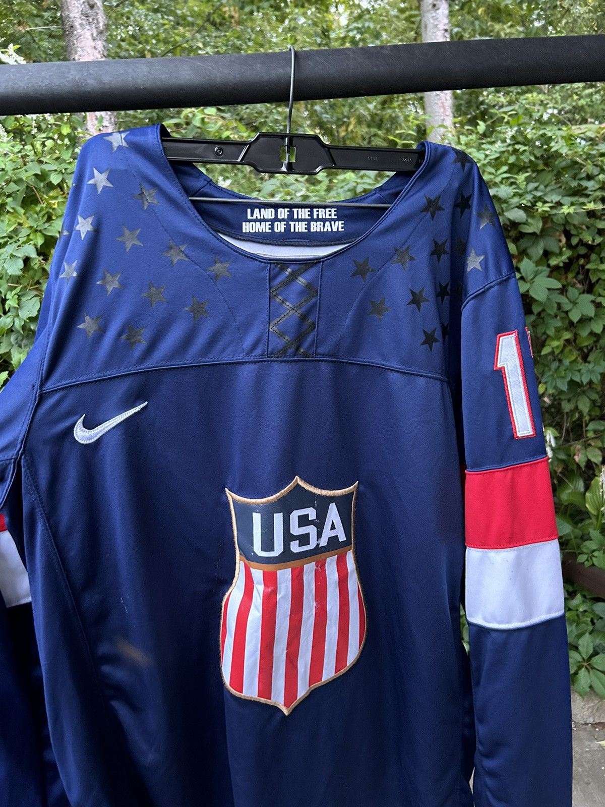 NHL × Nike × Vintage Vintage Nike USA Olympic Hockey Jersey Kessler RARE Size US L / EU 52-54 / 3 - 1 Thumbnail