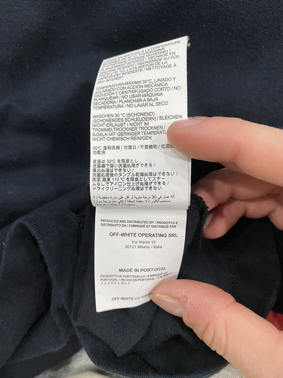 Off-White Off-White Diagonal Split Logo T-Shirt Size US S / EU 44-46 / 1 - 6 Thumbnail