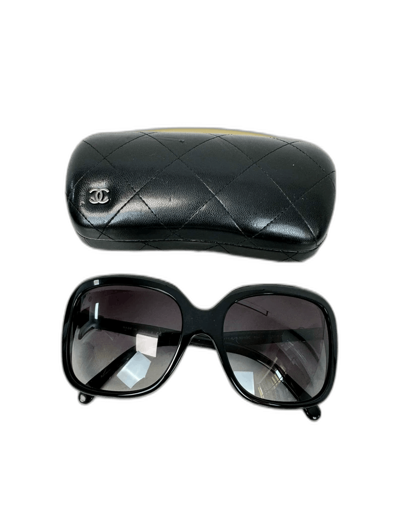 Chanel Chanel Black Bow Sunglasses with Case -2505 Size ONE SIZE - 1 Thumbnail