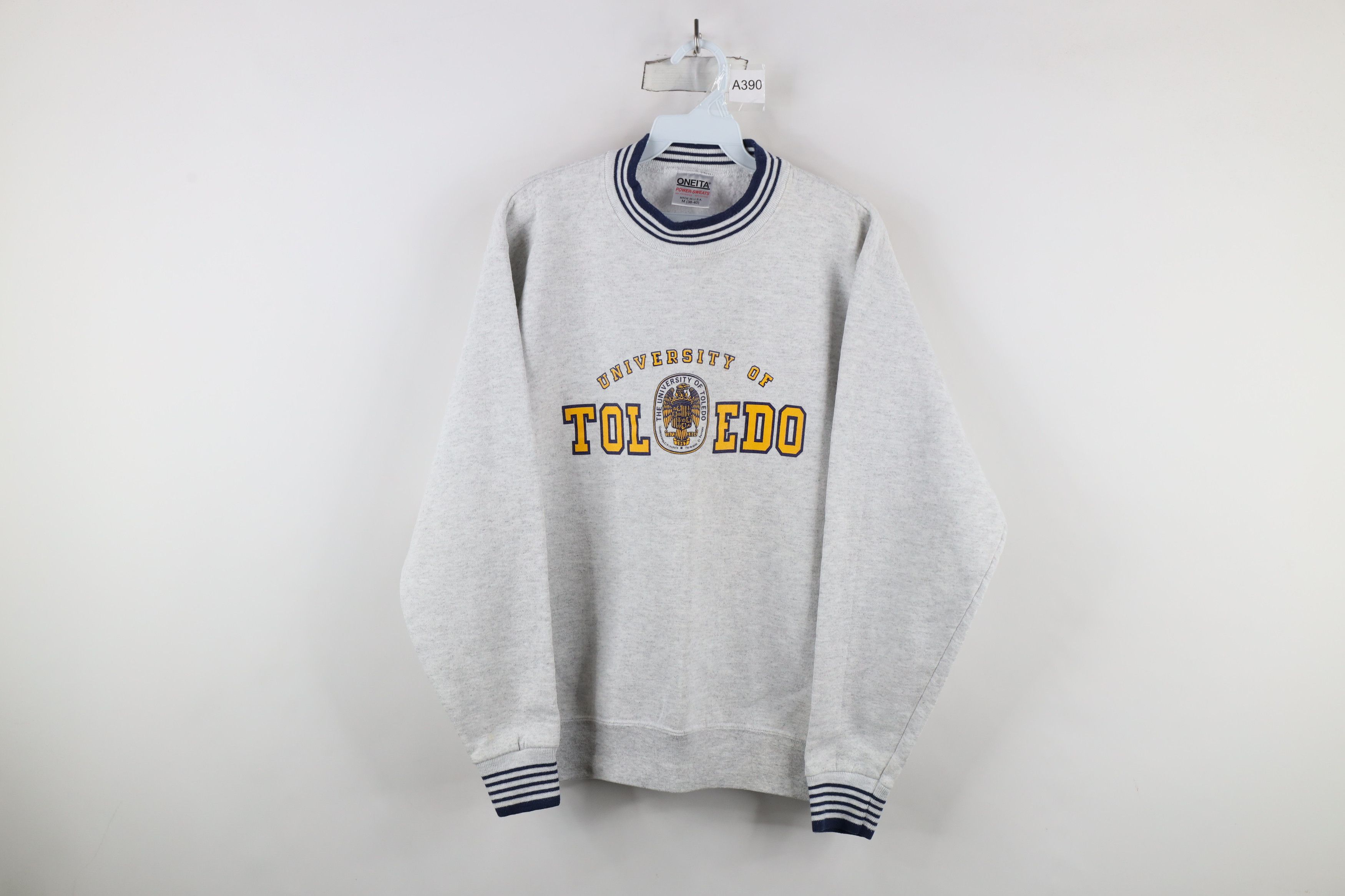 Vintage Vintage 90s Out University of Toledo Sweatshirt Gray USA Size US M / EU 48-50 / 2 - 1 Thumbnail