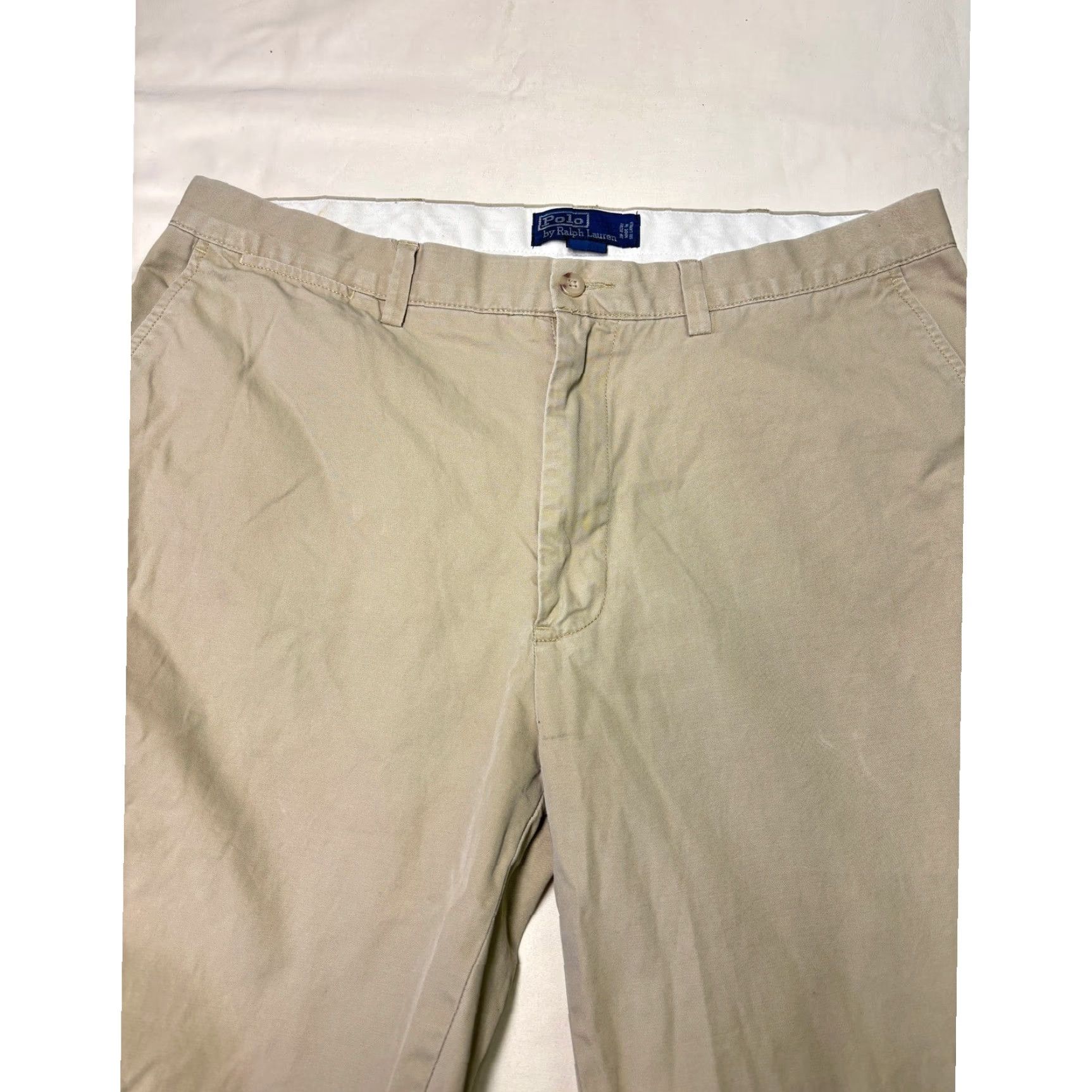 Polo Ralph Lauren VINTAGE Polo Ralph Lauren Prospect Chino Pants Tan Cotton Men's 36x32 Straight Fit Size US M / EU 48-50 / 2 - 2 Thumbnail