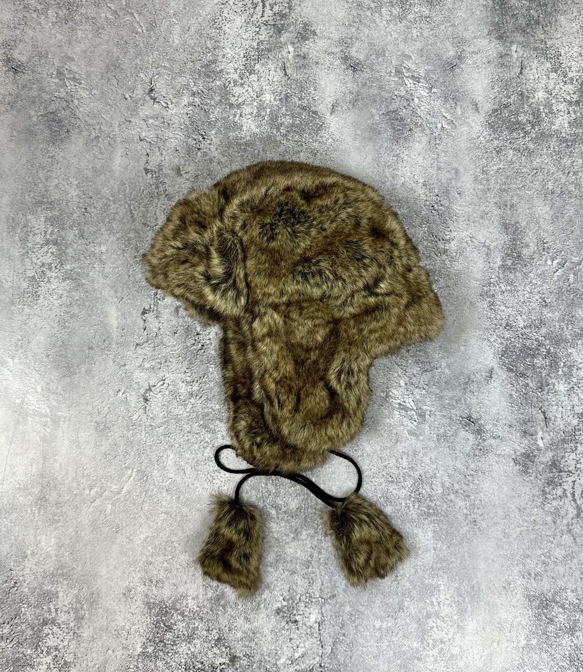 Pre-owned Avant Garde X If Six Was Nine Vintage 90's Ushanka Style Mohair Faux Fur Opium Fuzzy Hat In Light Brown