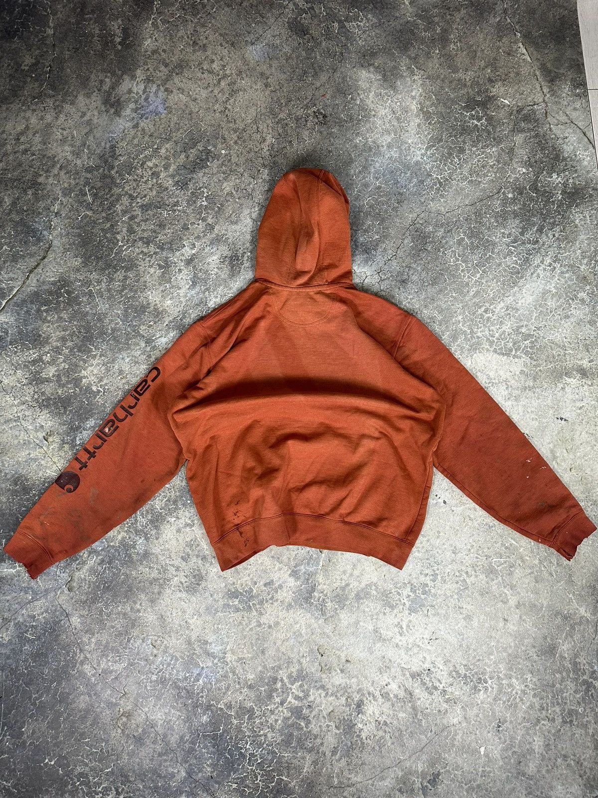 Carhartt × Vintage Vintage Faded Thrashed Carhartt Hoodie Size US L / EU 52-54 / 3 - 6 Thumbnail