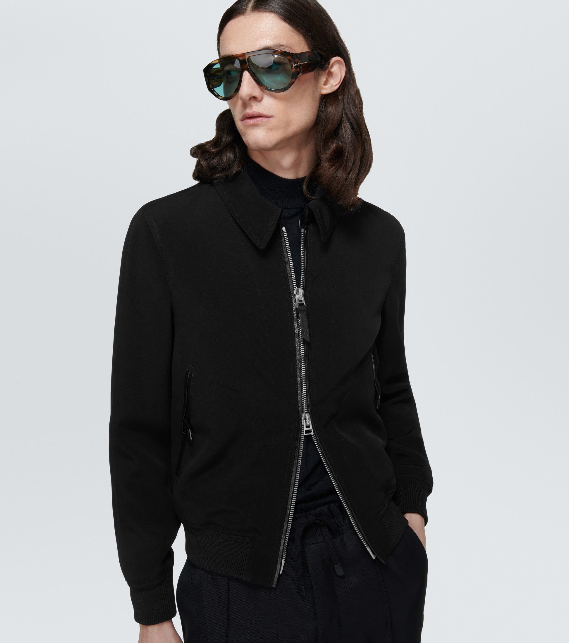 Tom Ford Ultimate Rare $5K w/tax TOM FORD Leather Accent Jacket Size US M / EU 48-50 / 2 - 6 Thumbnail