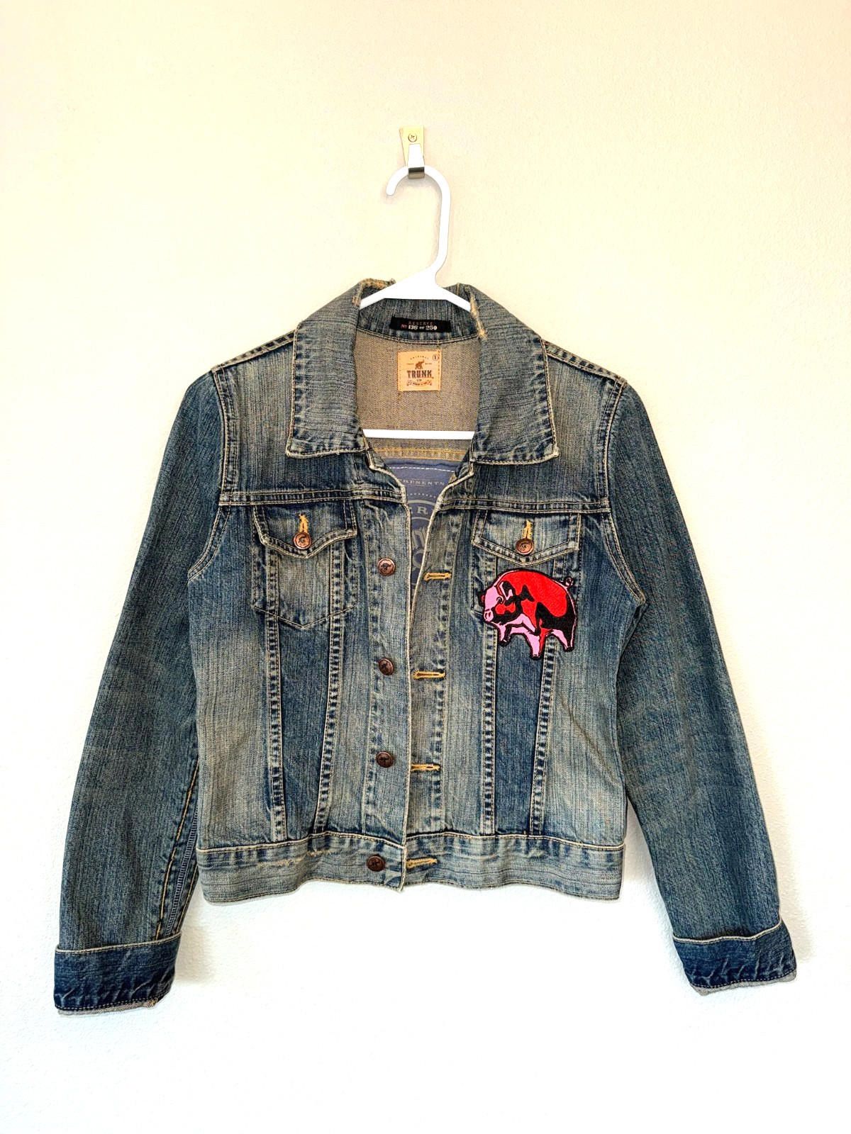 Trunk Ltd Pink Floyd Animals Trunk Ltd Denim Jean Jacket Womens Small Size S / US 4 / IT 40 - 2 Thumbnail